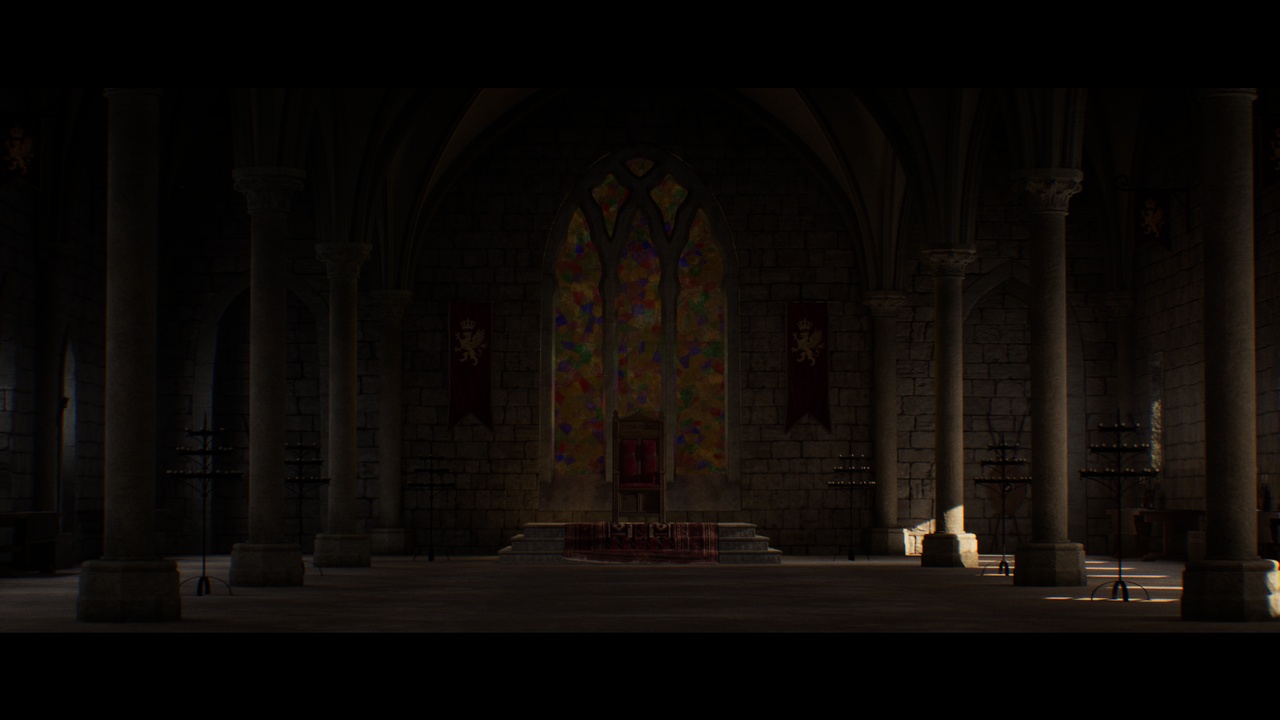 Media 1 for listing Medieval Castle Throne Room - Interior Scene