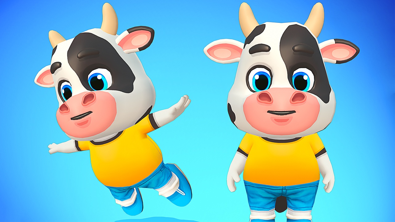 Media 1 for listing Cow Bull Oxen Animated Rigged