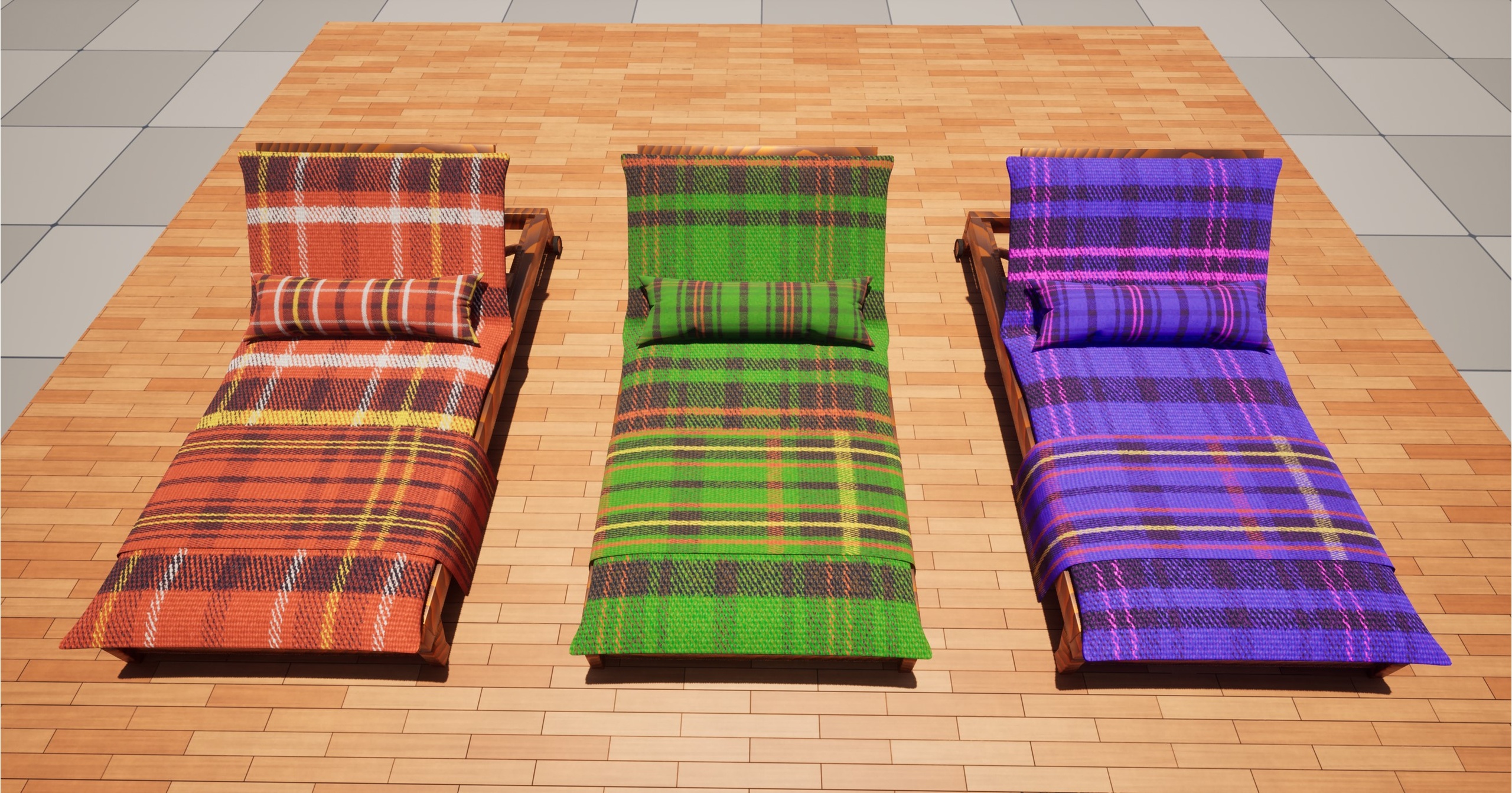 Media 1 for listing Tartan Check Sofa Set