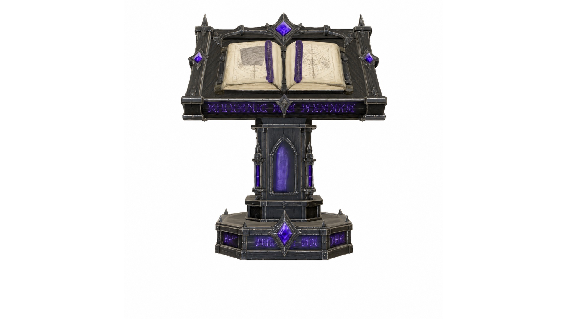 Fantasy Arcane Voidscript Grimoire Lectern preview