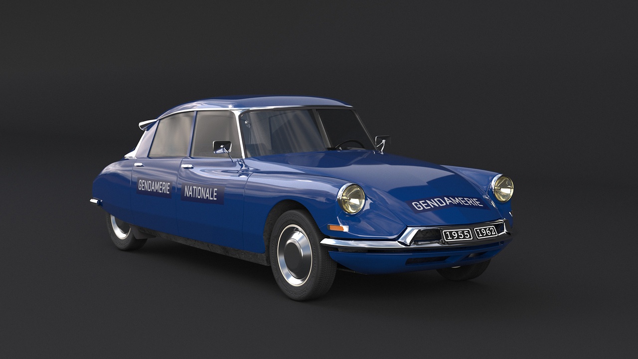 Media 1 for listing Mid-Century French Gendarmerie Auto