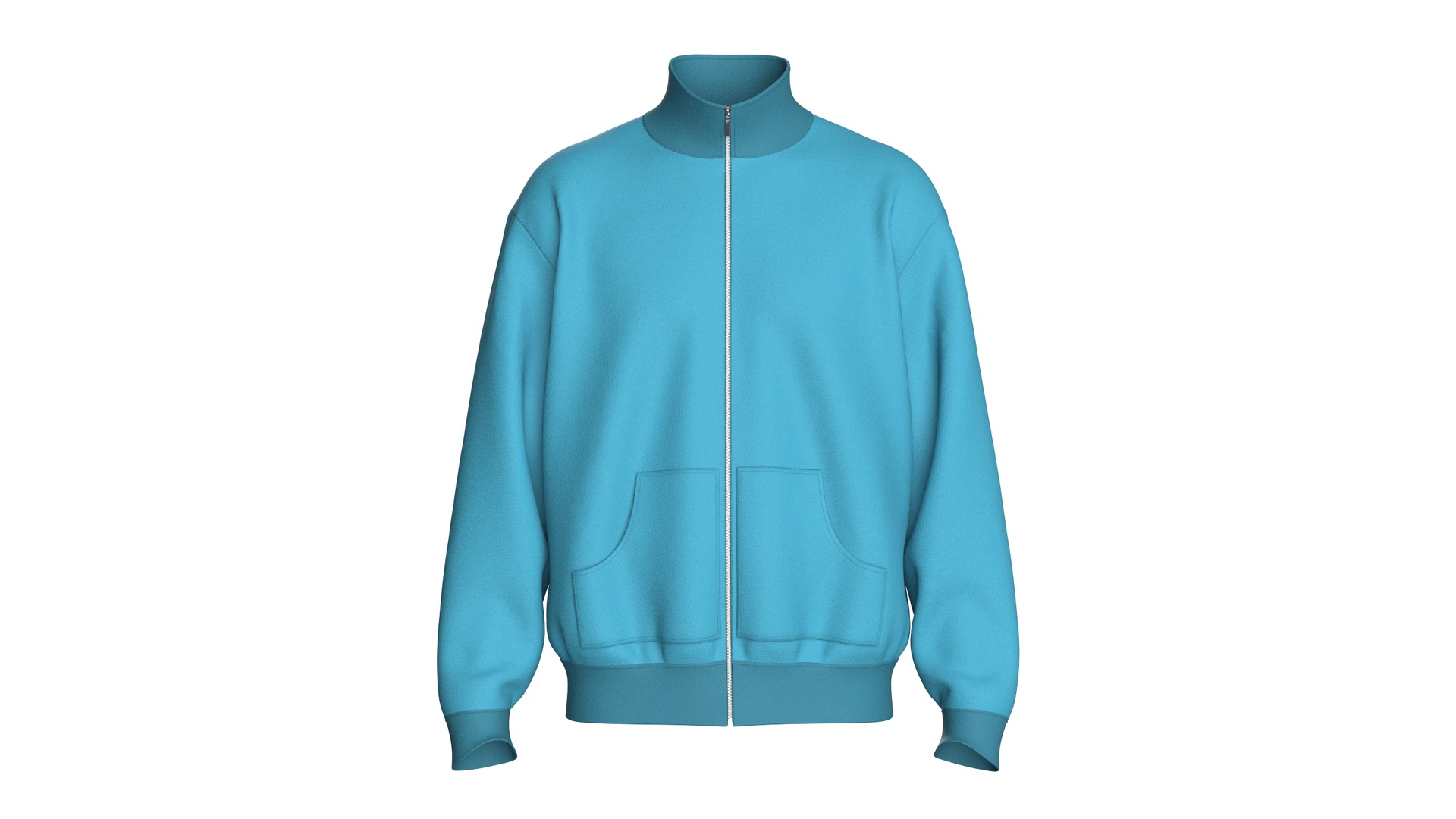 Media 1 for listing Men Cerulean Core Track Jacket | High Poly