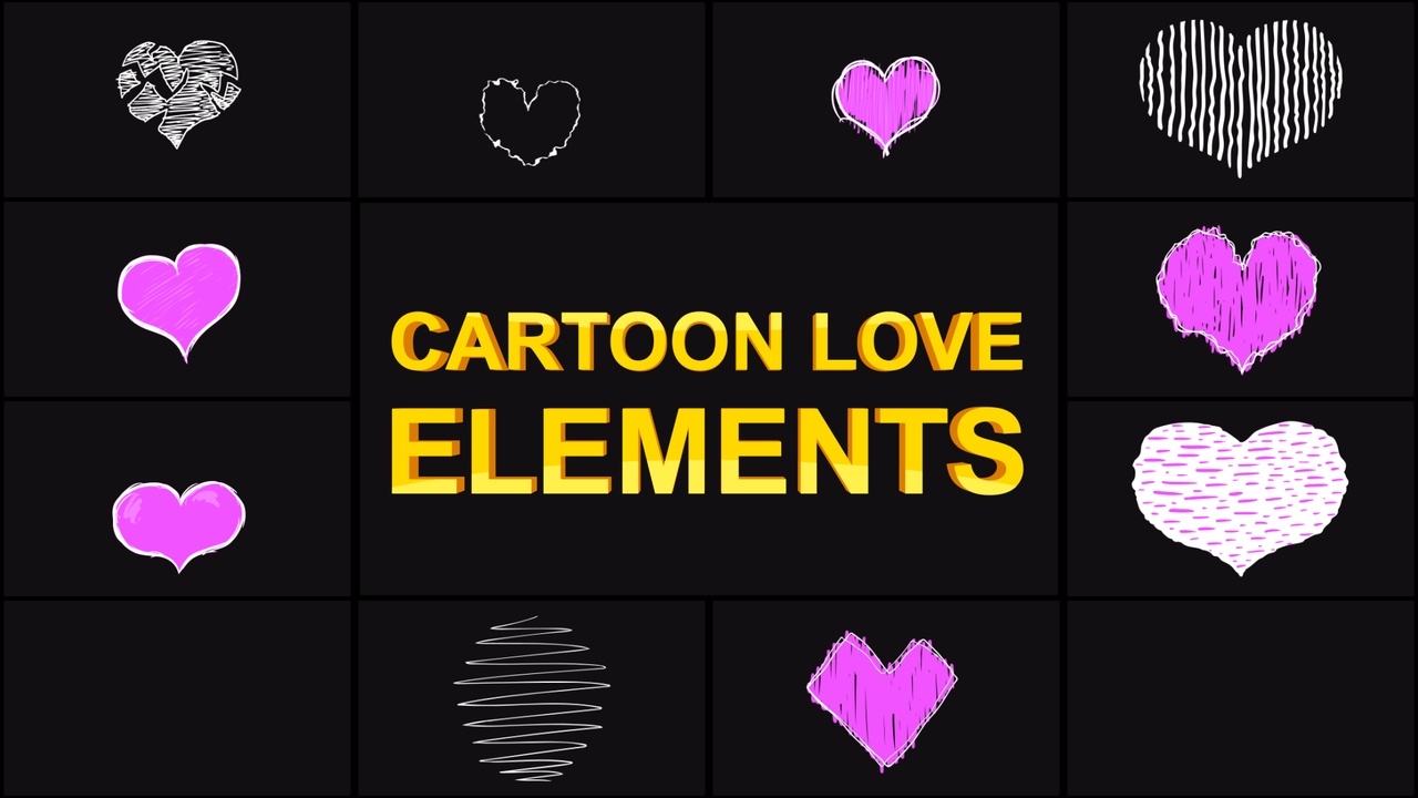 Cartoon Love Elements | Fab