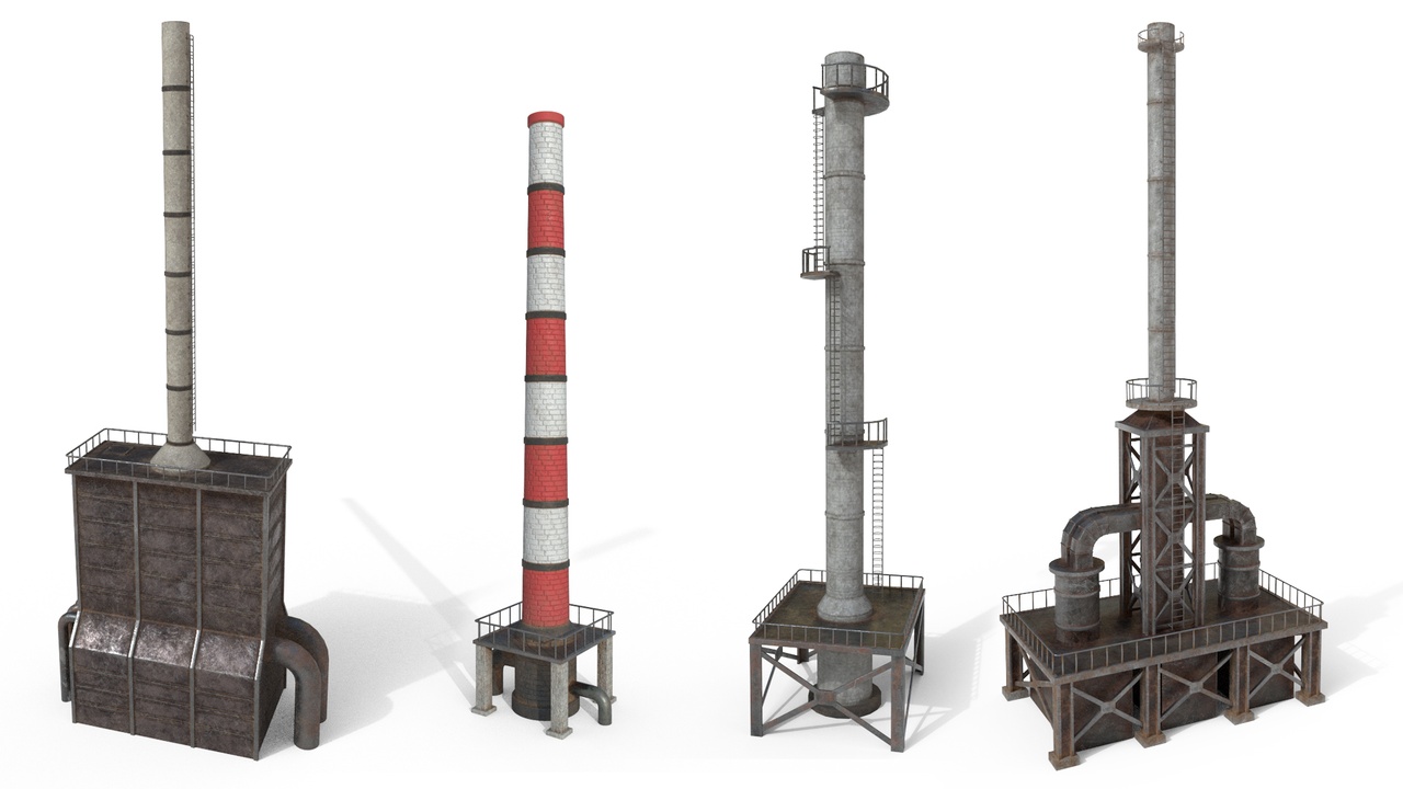 Media 1 for listing Industrial pipes of a chemical plant