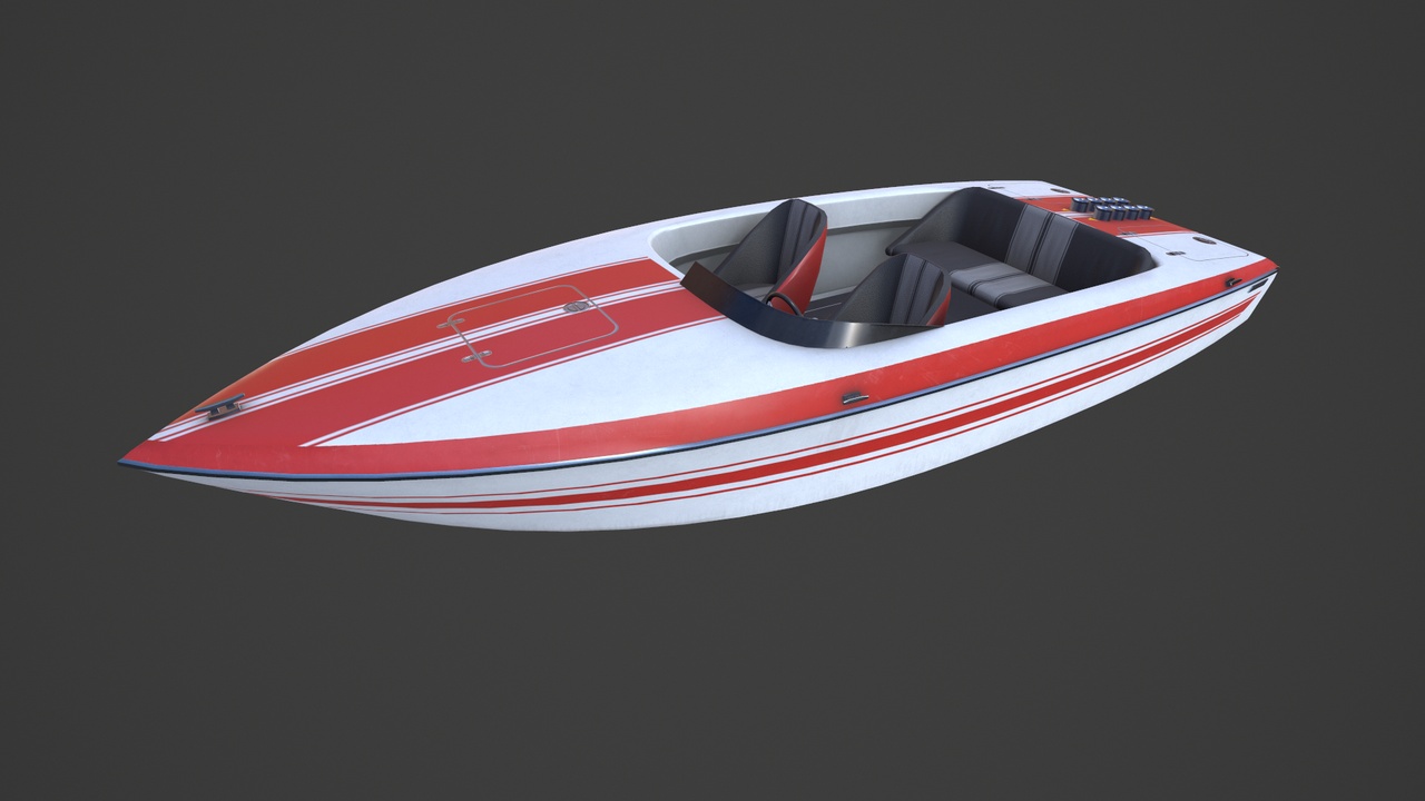Media 1 for listing Speedboat 020 Low-poly PBR