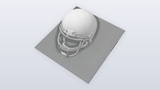 Professional Game Animation Rigs White American Football Helmet | Fab