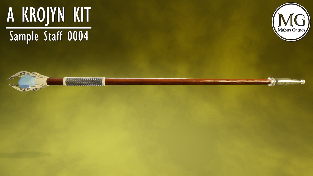 Media 1 for listing Mage Staff 0003 - A Krojyn Kit Modular Mage Staff Sample