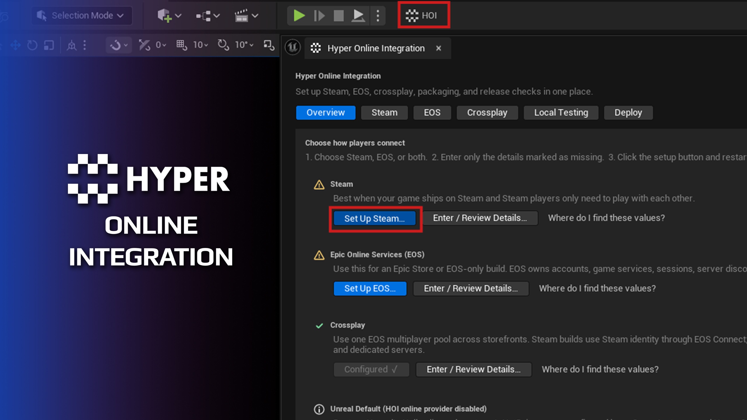 Media 1 for listing Hyper Steam & EOS + Crossplay - Online Integration