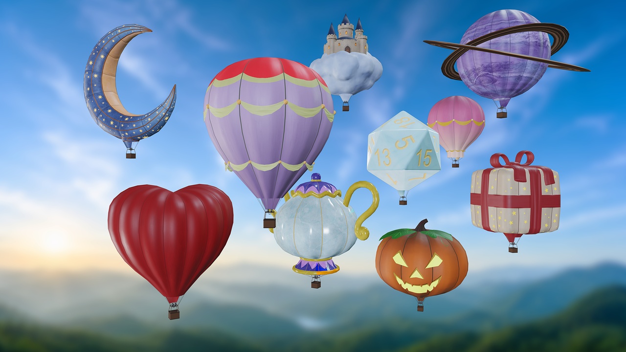 Media 1 for listing Hot Air Balloons - Pack of 10