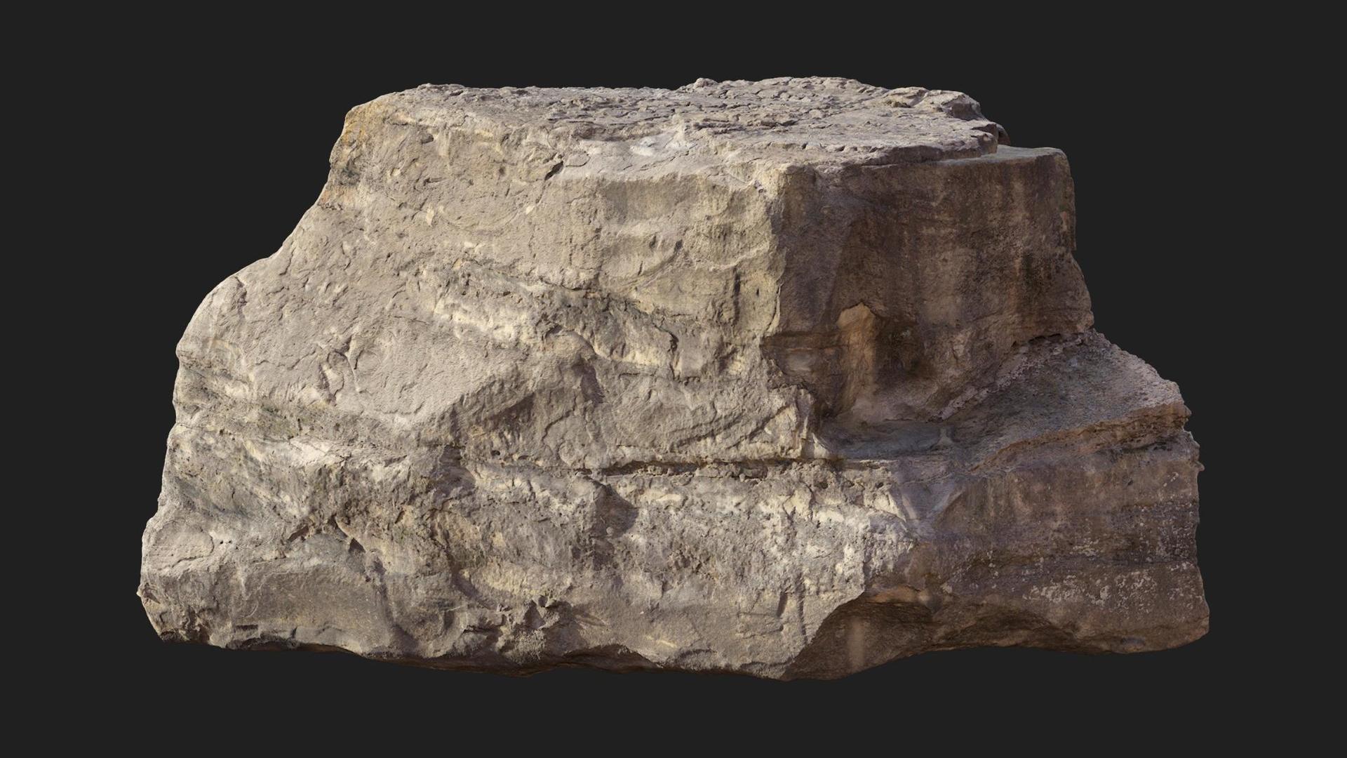 Huge Layered Boulder | Fab
