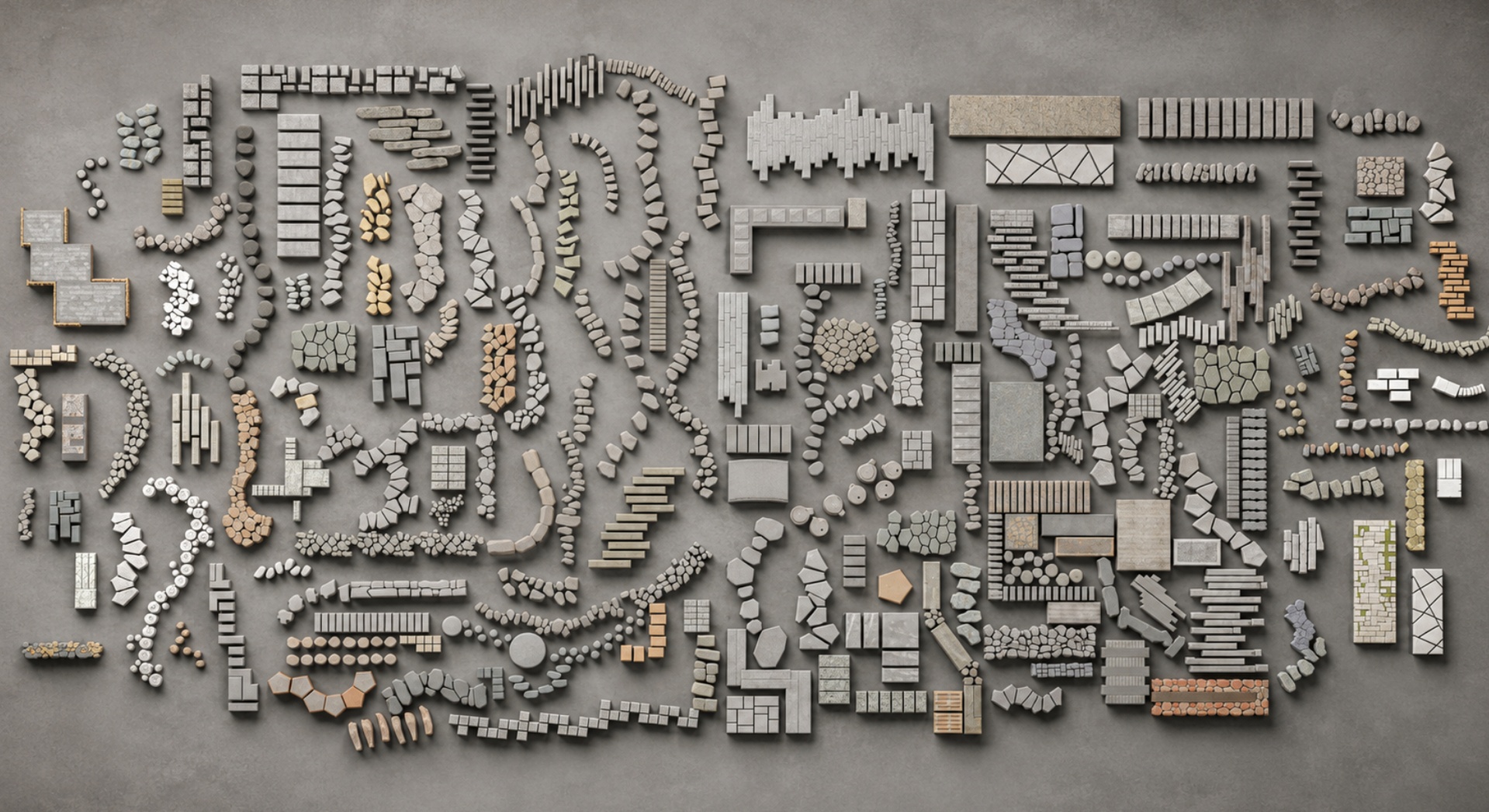Media 1 for listing Modular Landscape & Garden Kitbash Pack (100+ Assets) Game Ready VRay