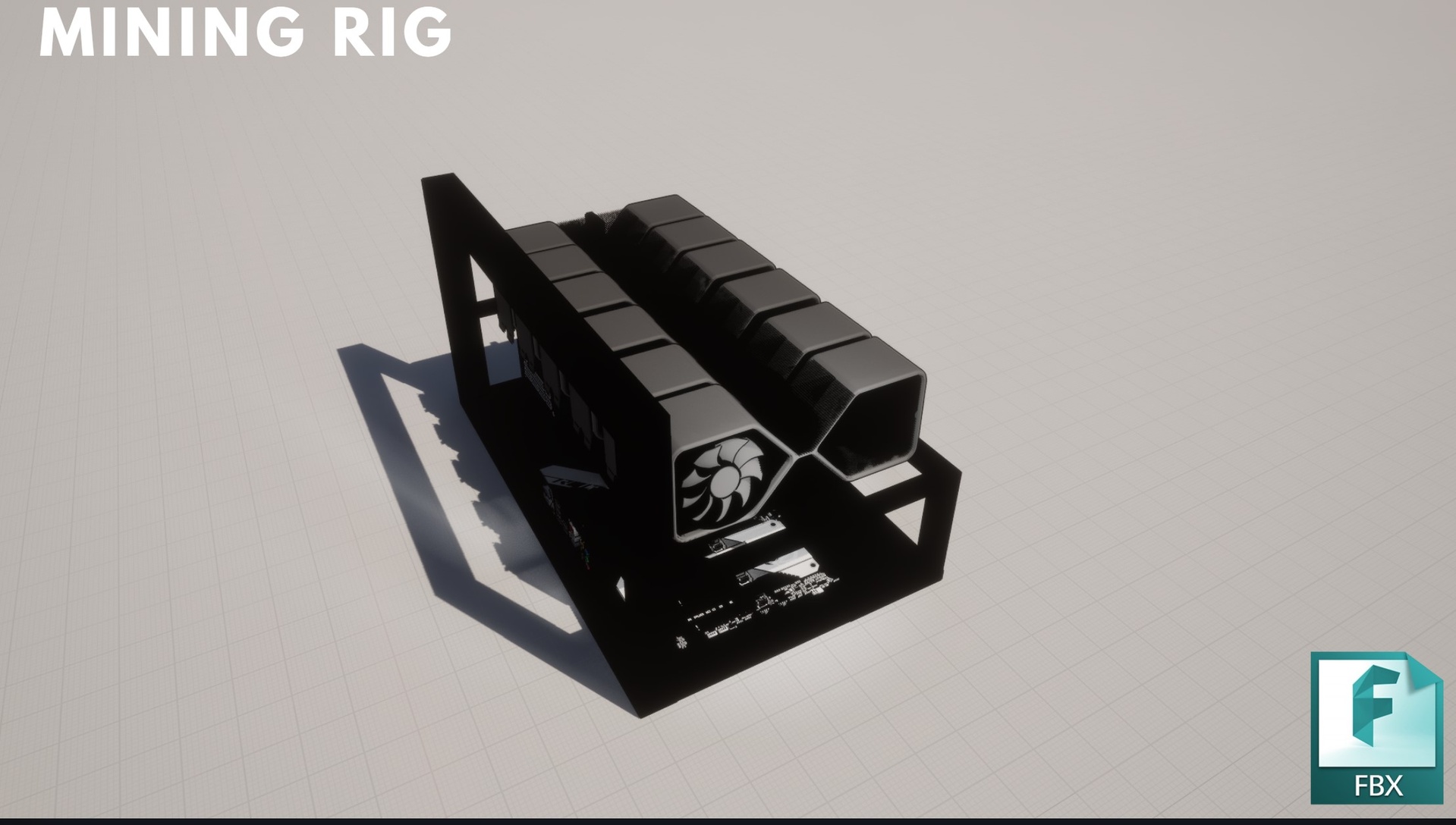 Mining Rig Text Rig Of Mining 3D model | Fab