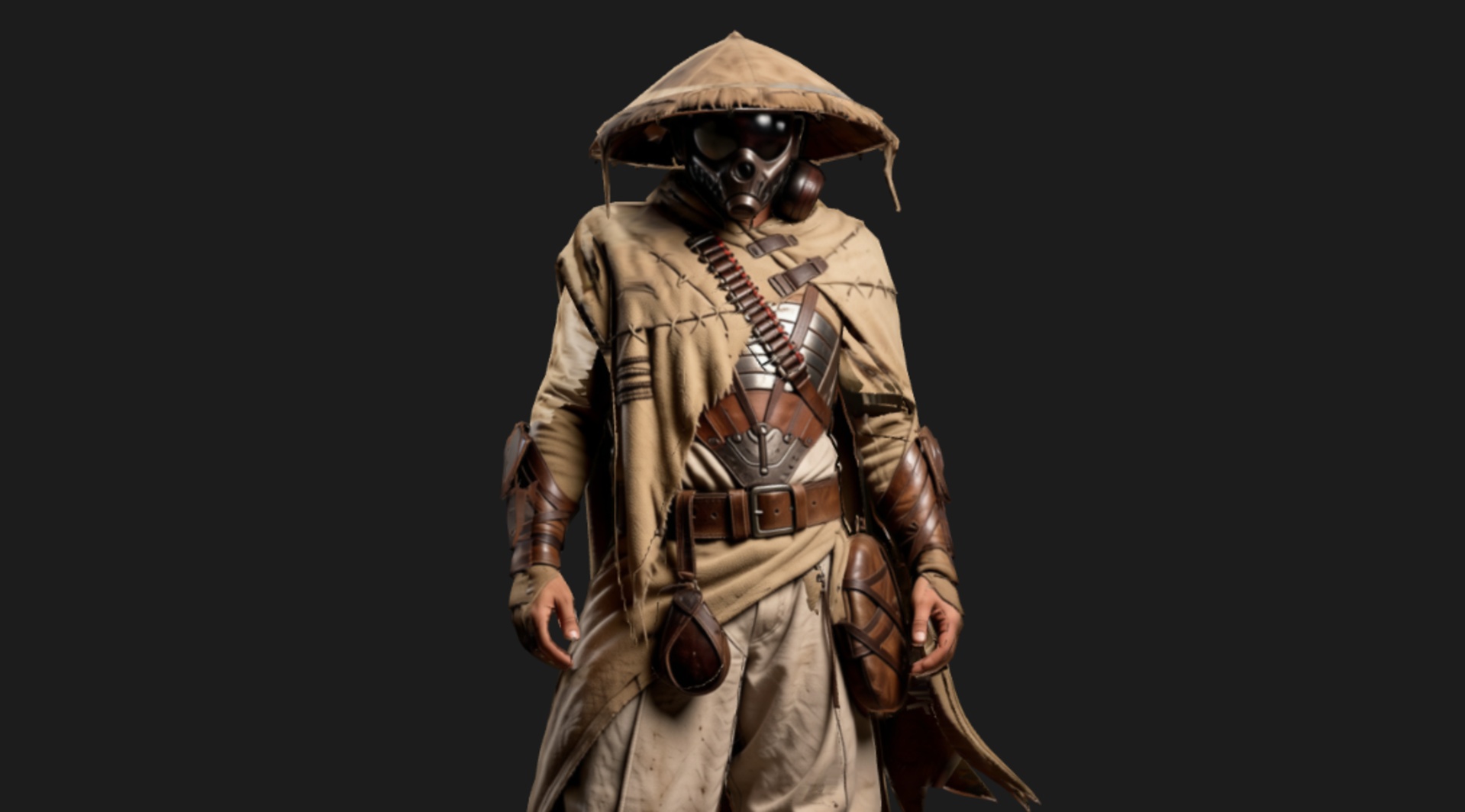 Media 1 for listing Sci-Fi Wasteland Outlaw Low-Poly 3d Model