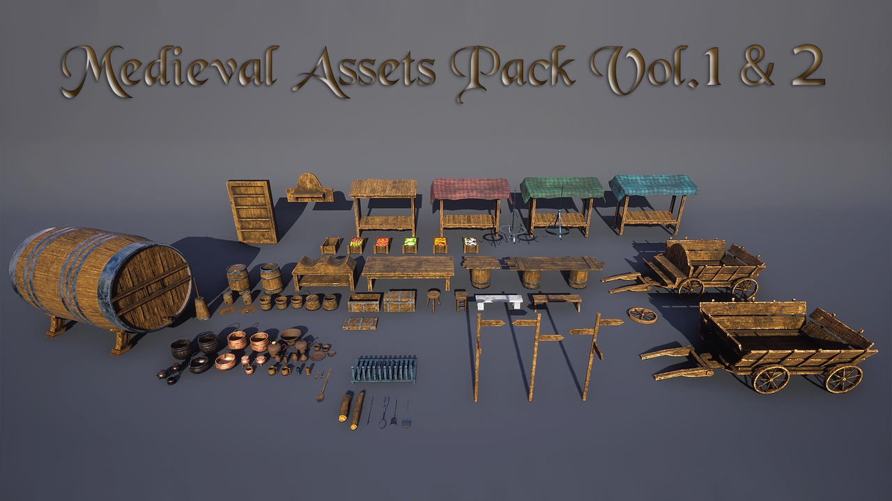 Media 1 for listing Medieval Assets Packs Vol. 1 & 2