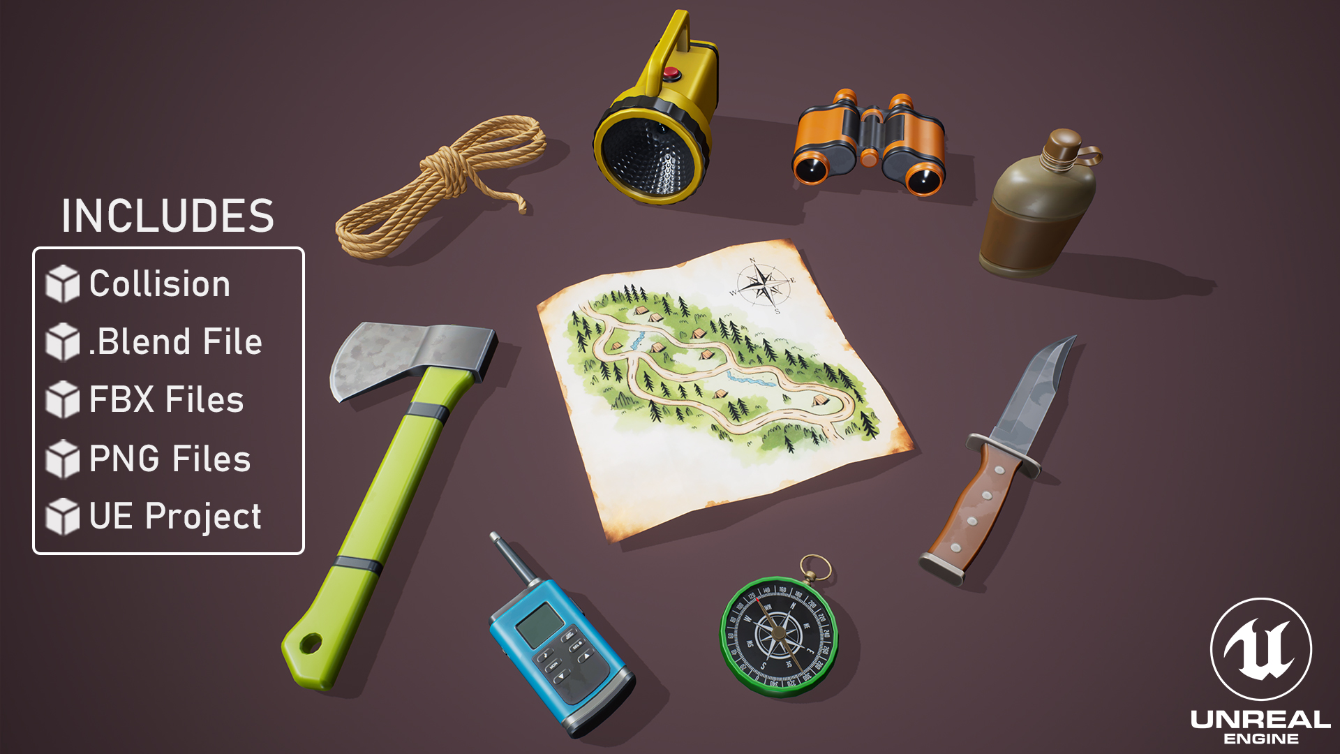 Stylized Camping Tools | Fab