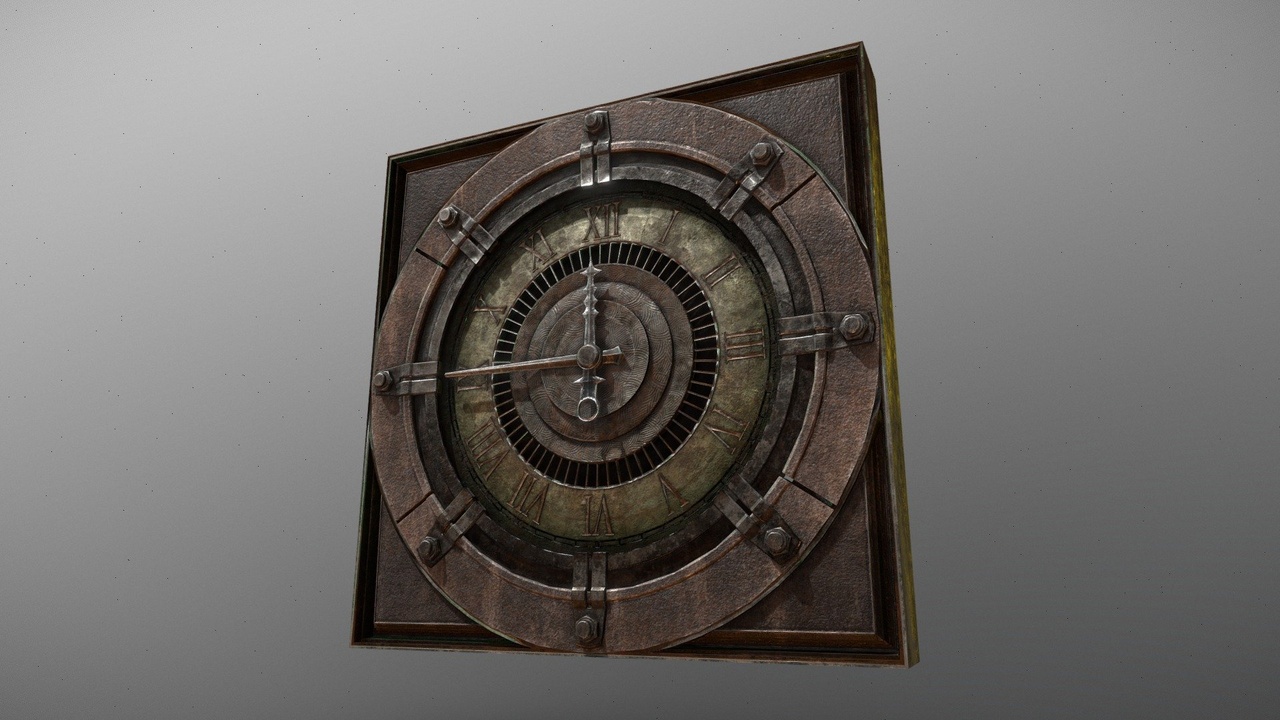 Media 1 for listing Old Rusty TownHall Clock |UE5|