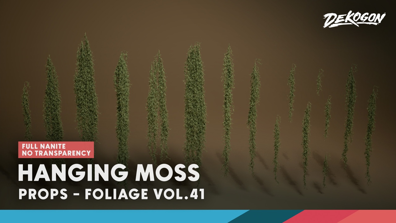 Media 1 for listing Foliage VOL.41 - Hanging Moss (Nanite - NO TRANSPARENCY)