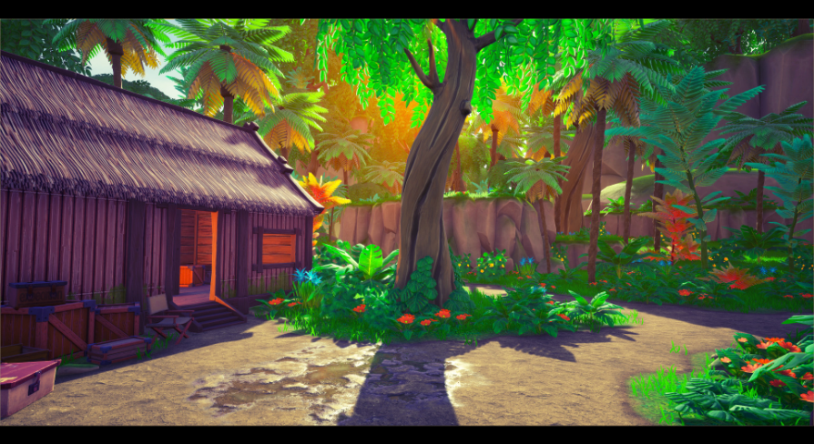 Camp in the Tropic Forest