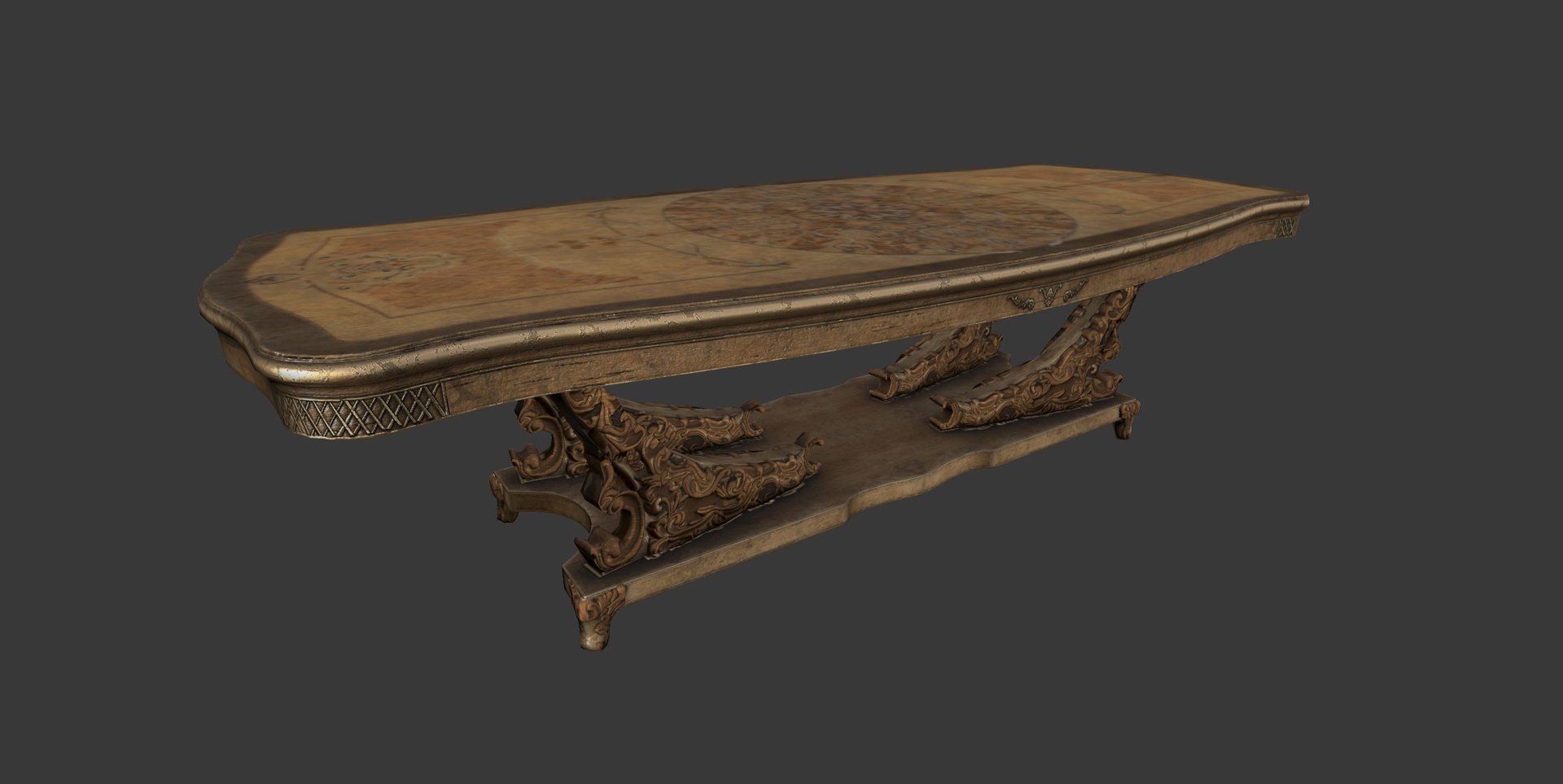 Media 1 for listing Antique Table VR / AR / low-poly 3d model