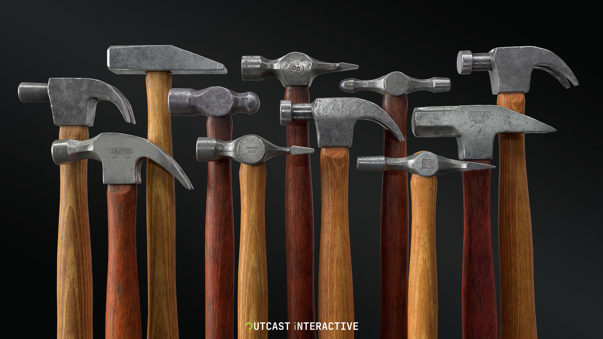 Media 1 for listing Hand Tool - Hammer Set - PBR Game Ready