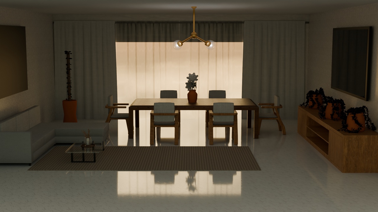 Modern Living & Dining Room | Fab