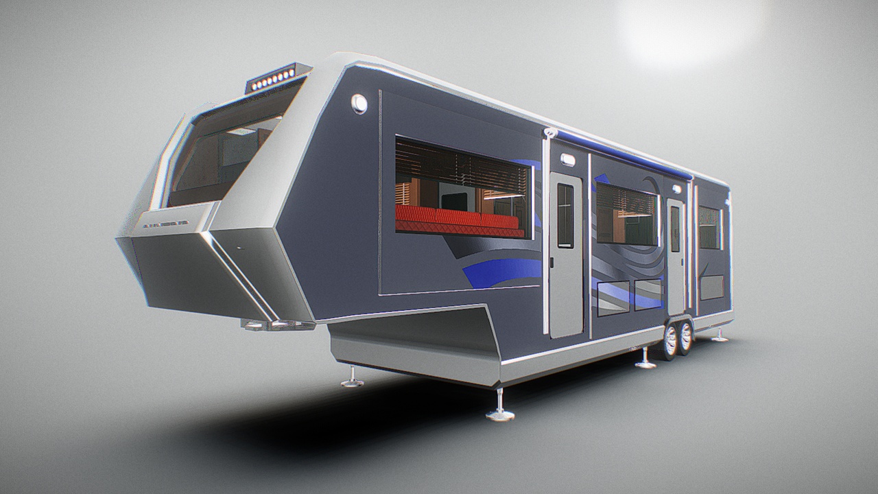 Media 1 for listing Folding Mobile Caravan _ Animated