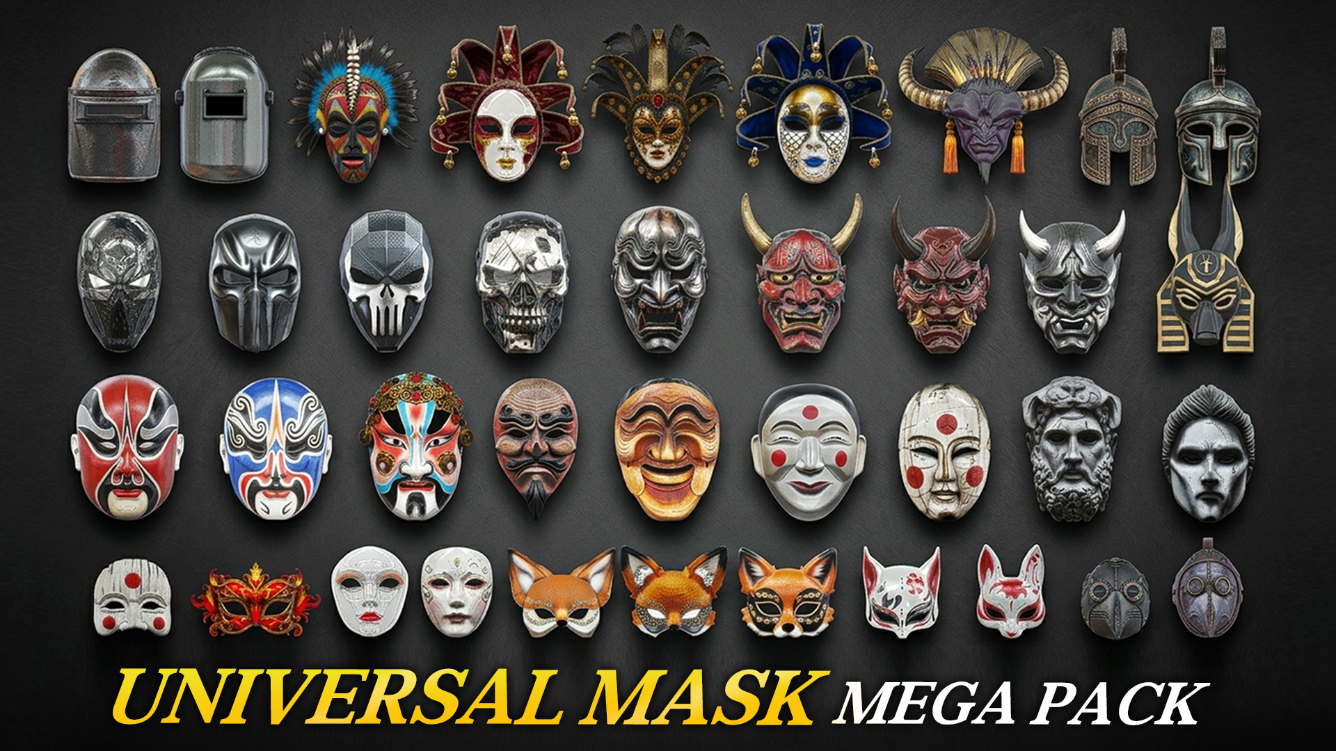 Universal Mask Mega Pack | Fab