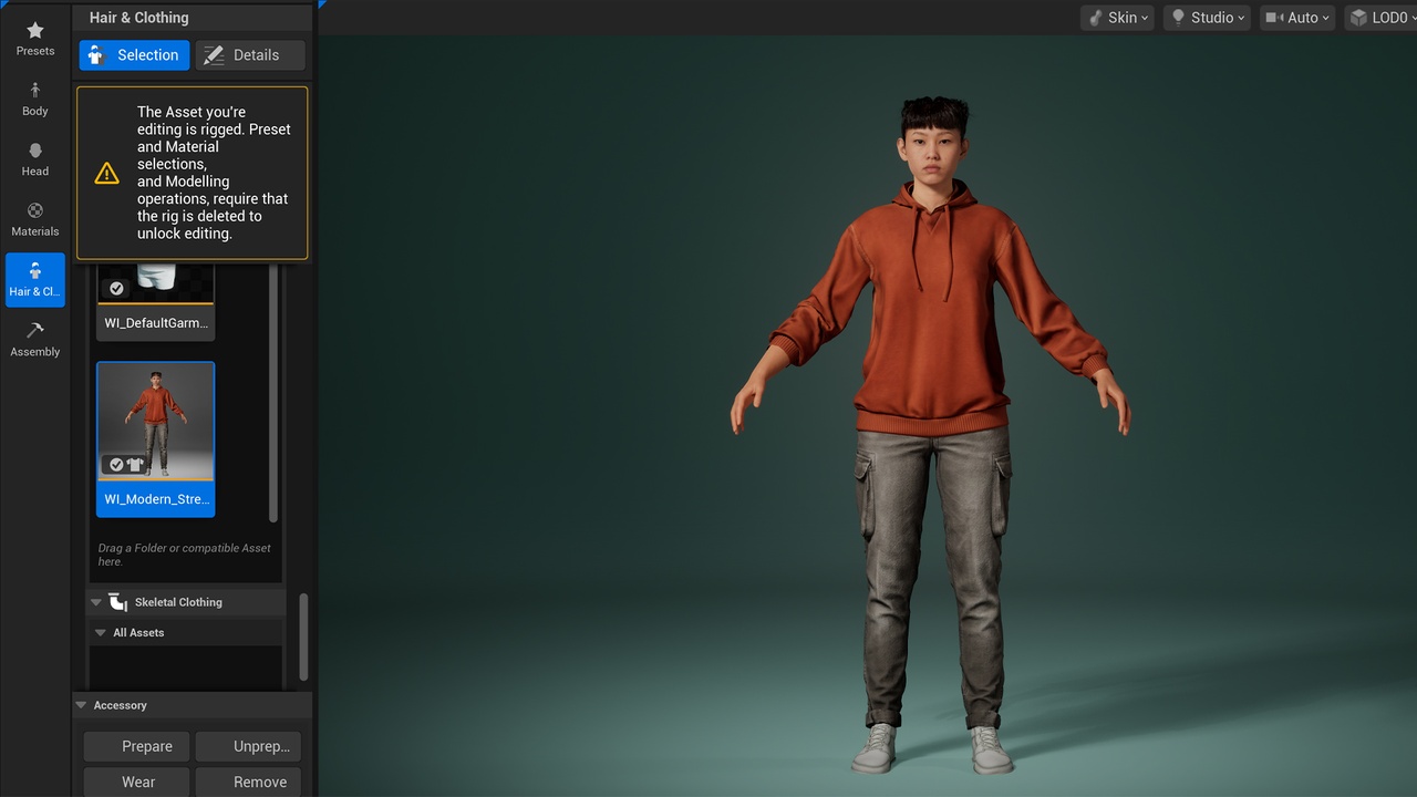Media 1 for listing MetaHuman Modern Streetwear Pack Vol 3 - Parametric MetaHuman Clothing