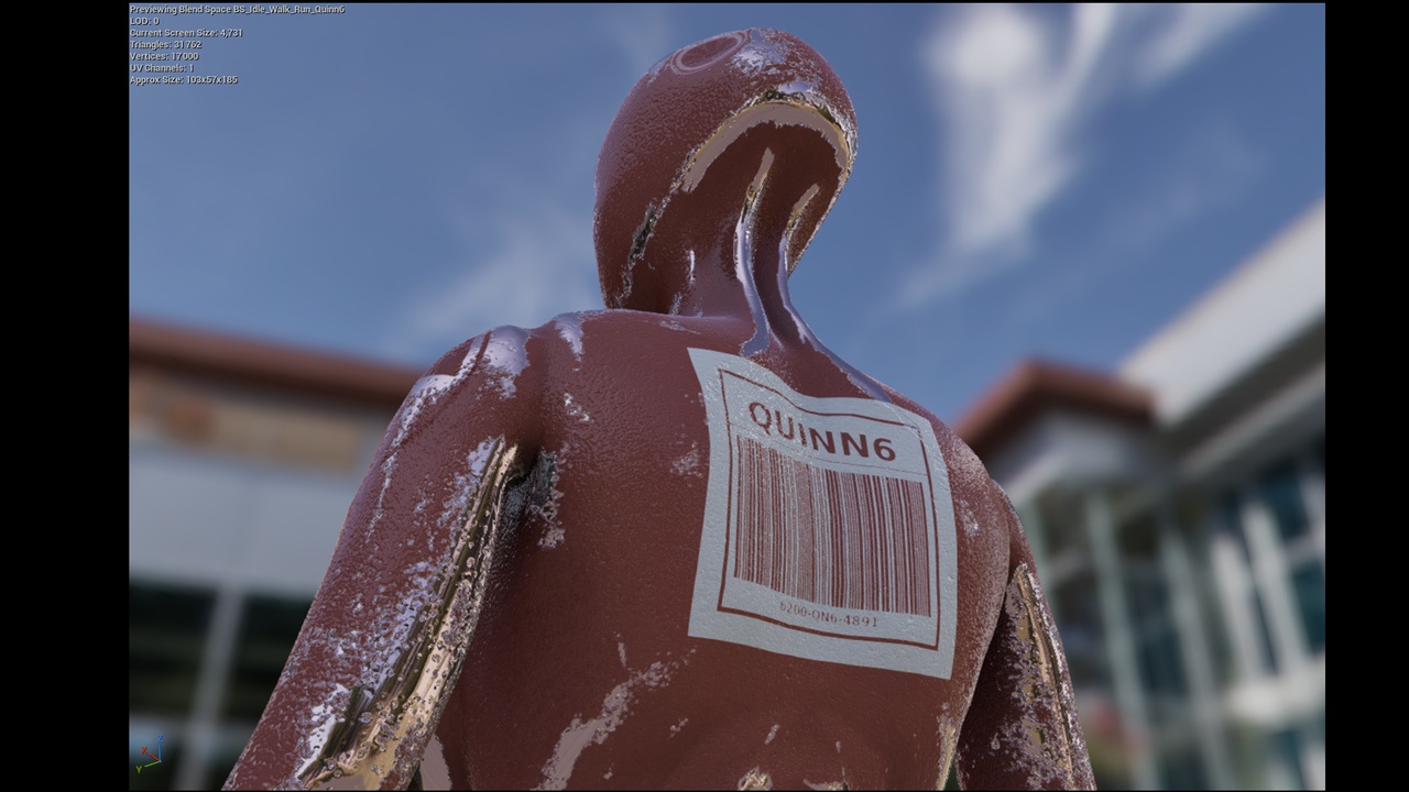 Media 1 for listing Quinn6 – Industrial Female Mannequin | UE5 Ready