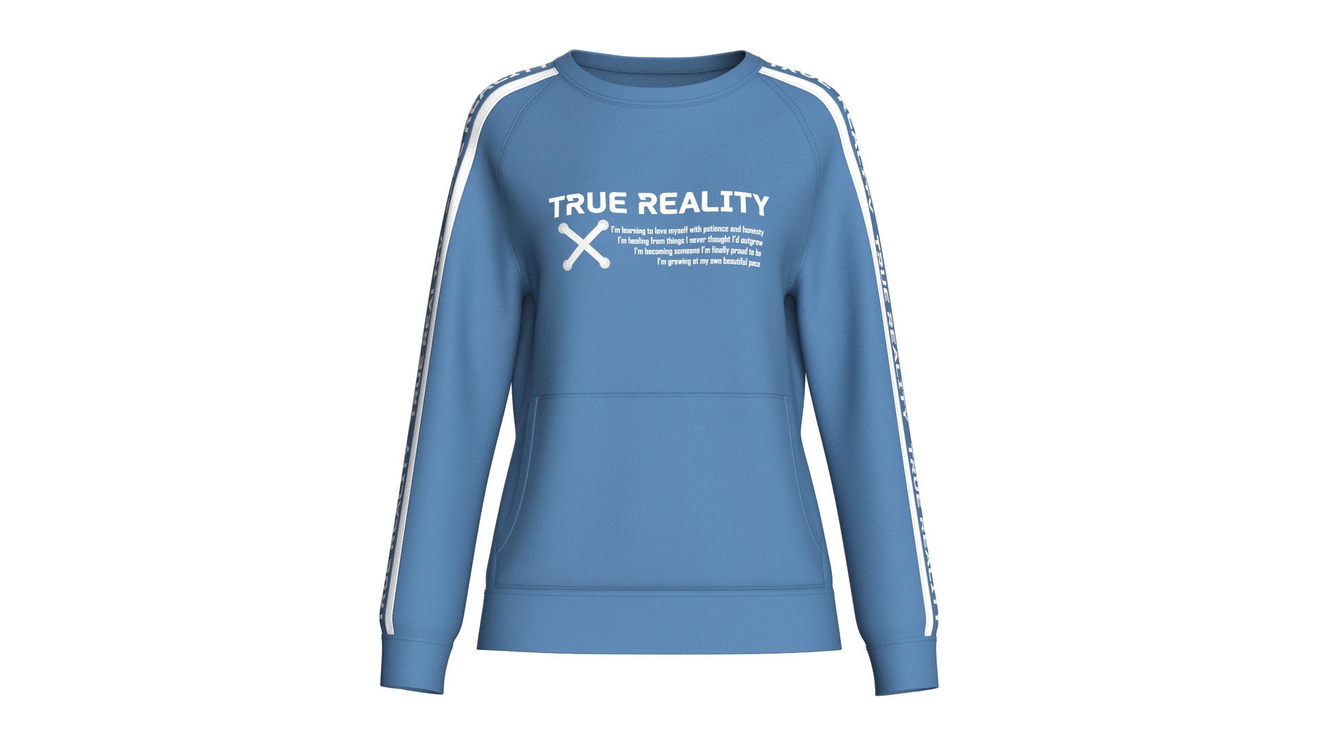 Media 1 for listing Girls Letter Printed Sweatshirt With Pocket | High Poly