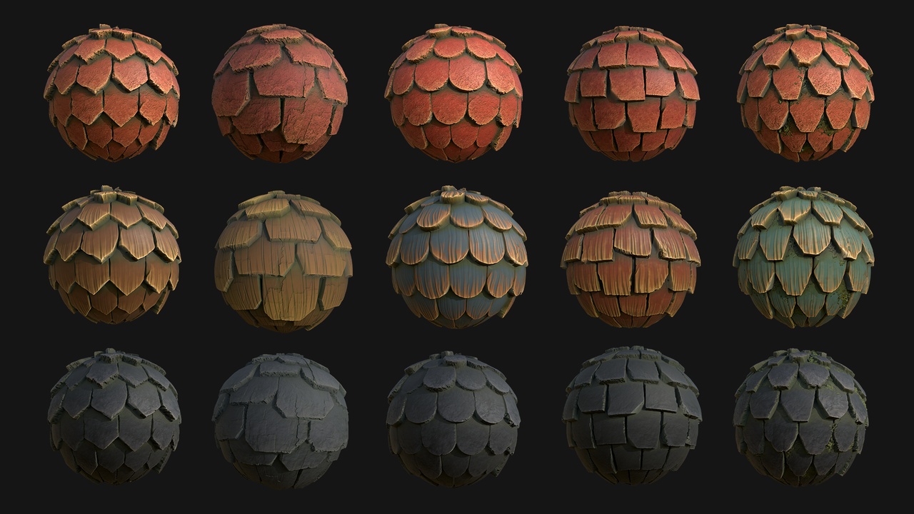 Medium 1 für Eintrag Pack Roof Stylized Textures