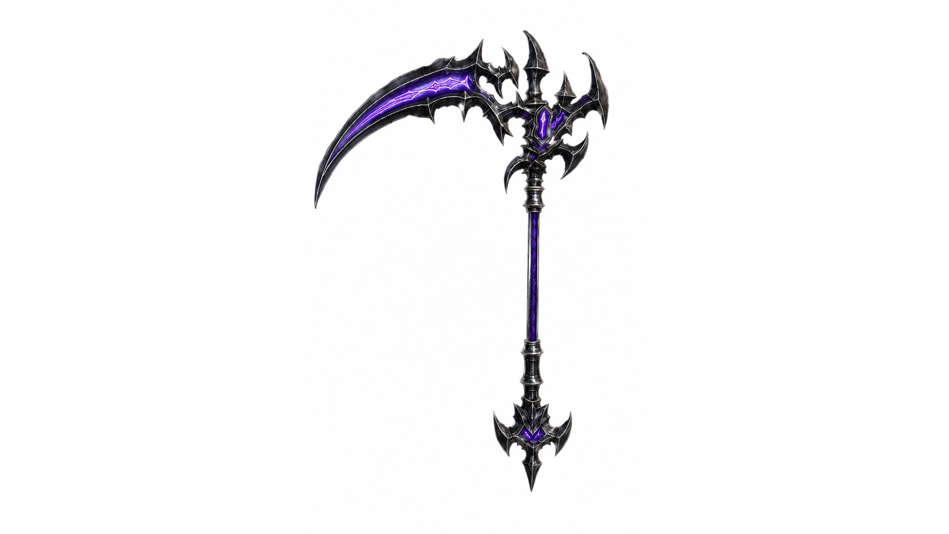 Void Knight Reaper Scythe - Gothic Fantasy Weapon