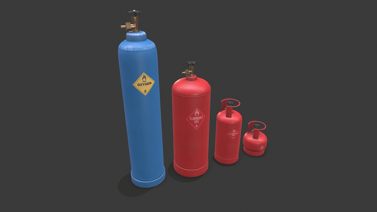 Media 1 for listing Generic Gas cylinders Low-poly PBR