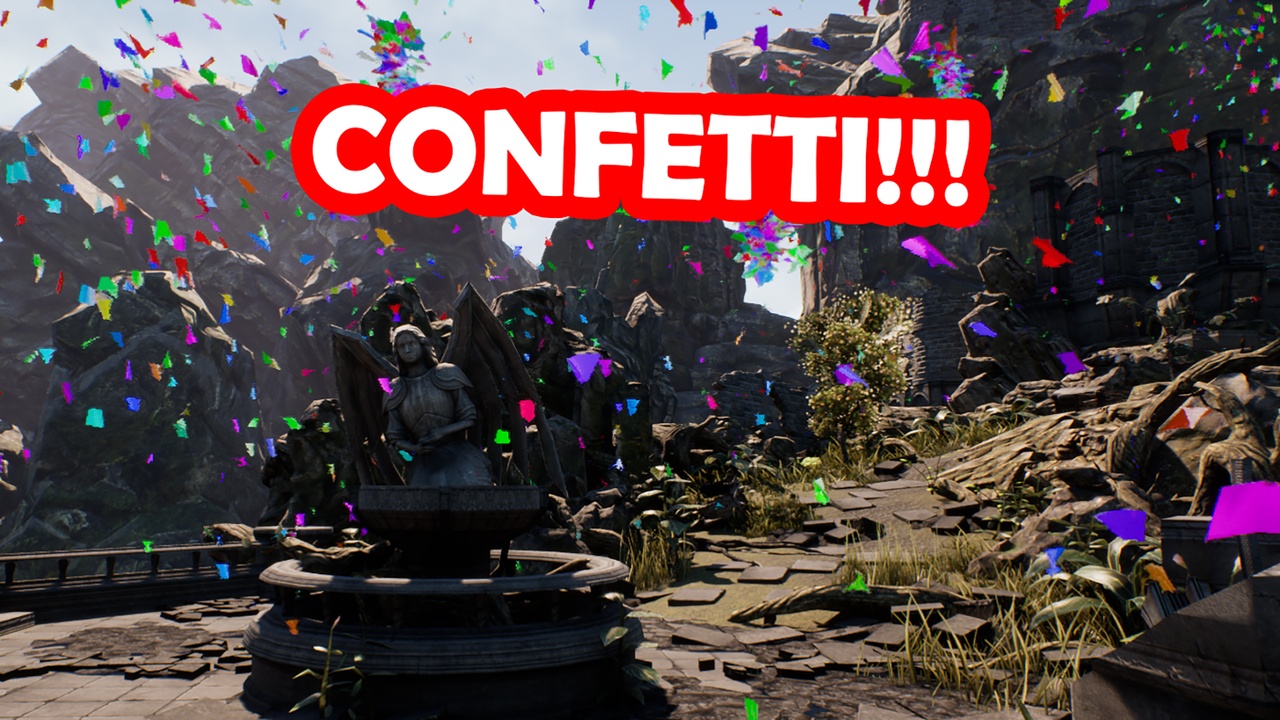 Media 1 for listing Confetti VFX Niagara Pack – GPU Optimized Celebration FX for Unreal Engine 5