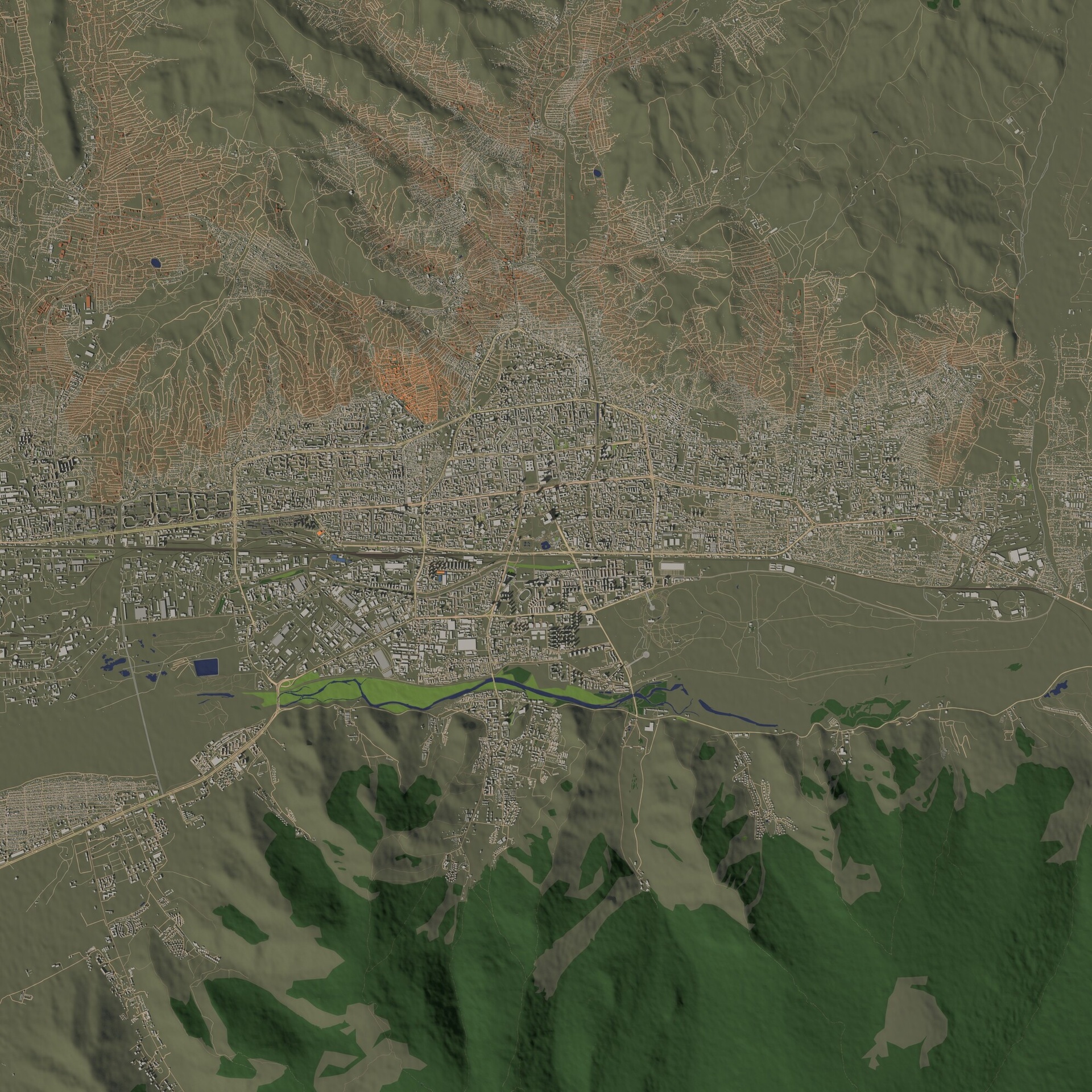 商品 Ulaanbaatar Mongolia - aerial scene 的媒体 1