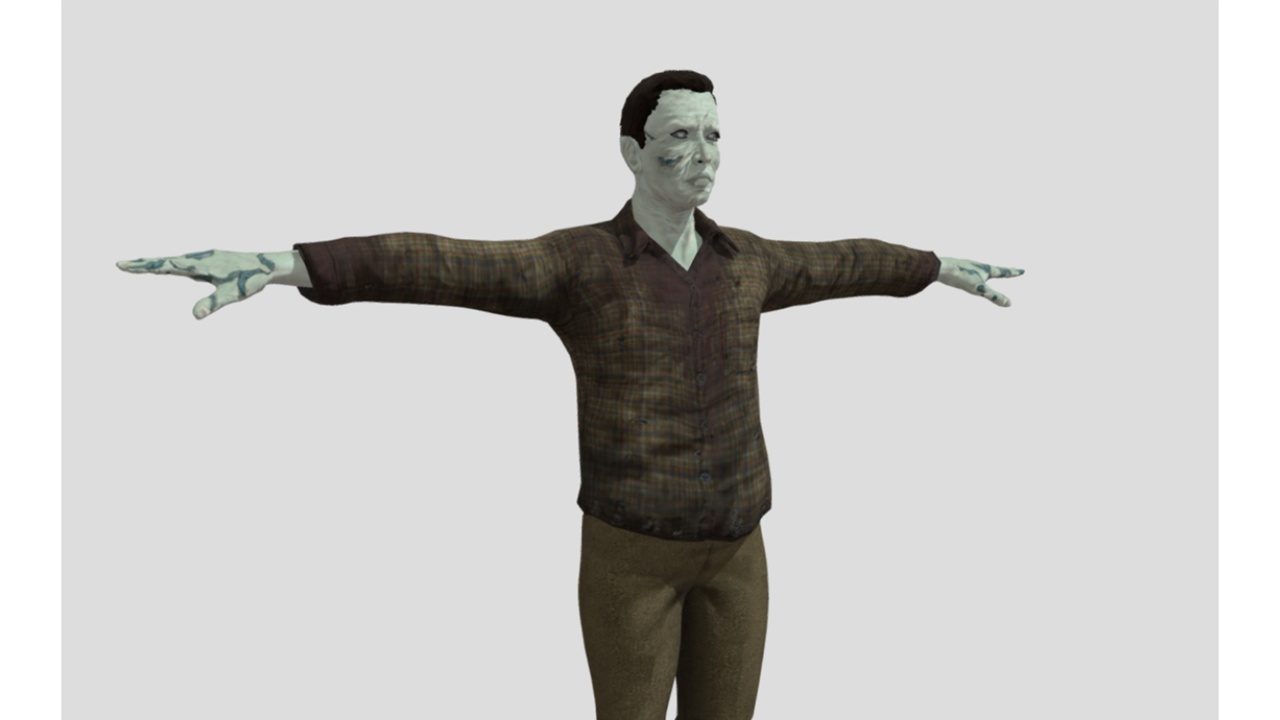 Media 1 for listing Zombie - Mobile Ready - Low Poly Game Character