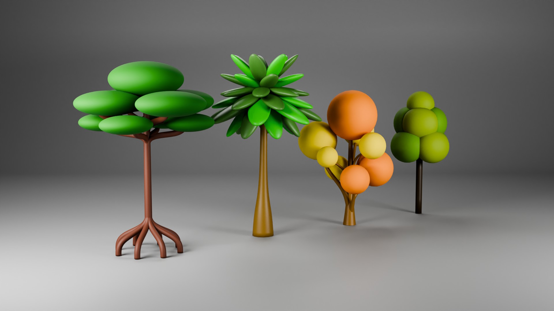 Cartoon trees | Fab