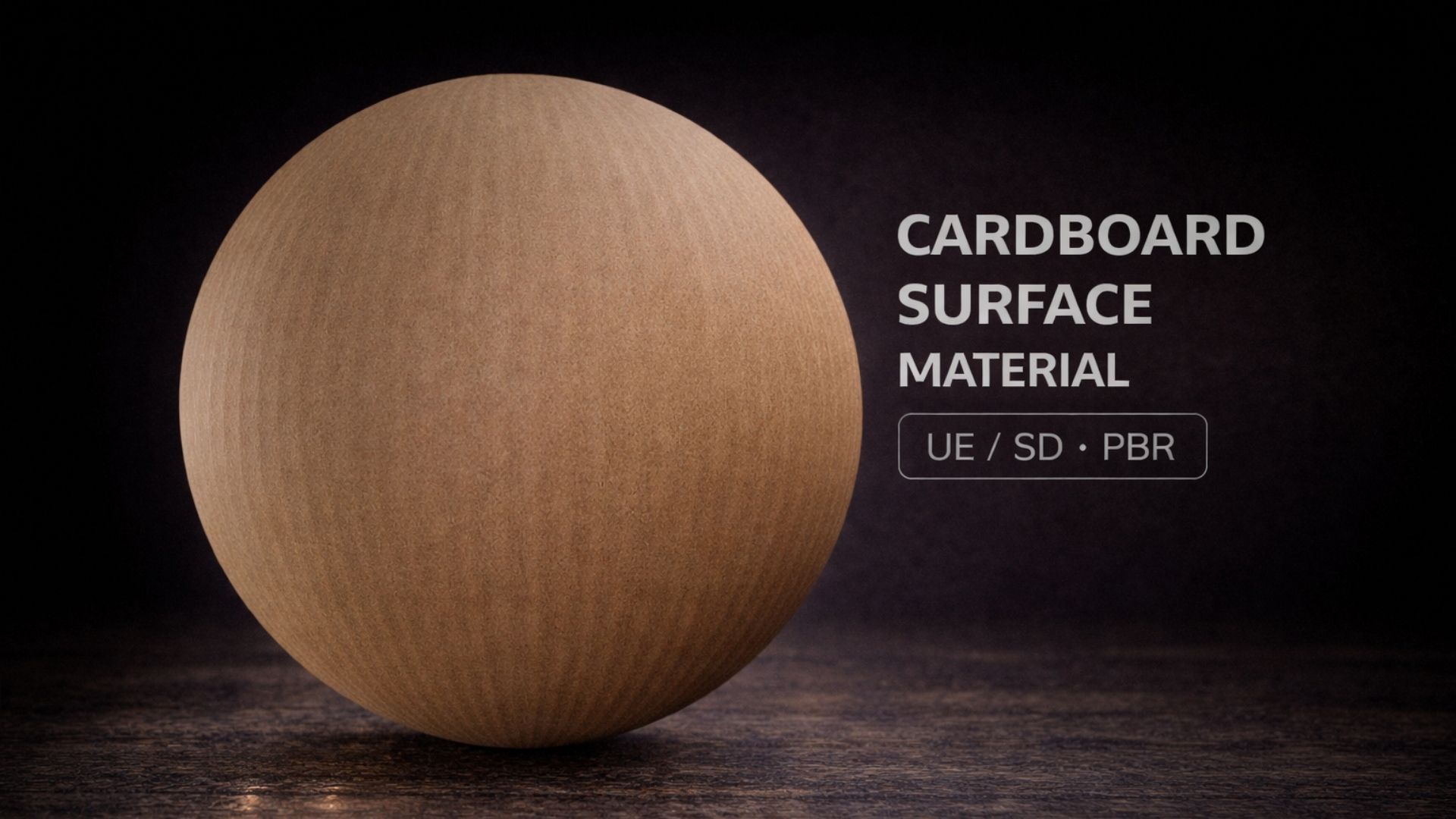 Cardboard Surface Material - 4K | Fab