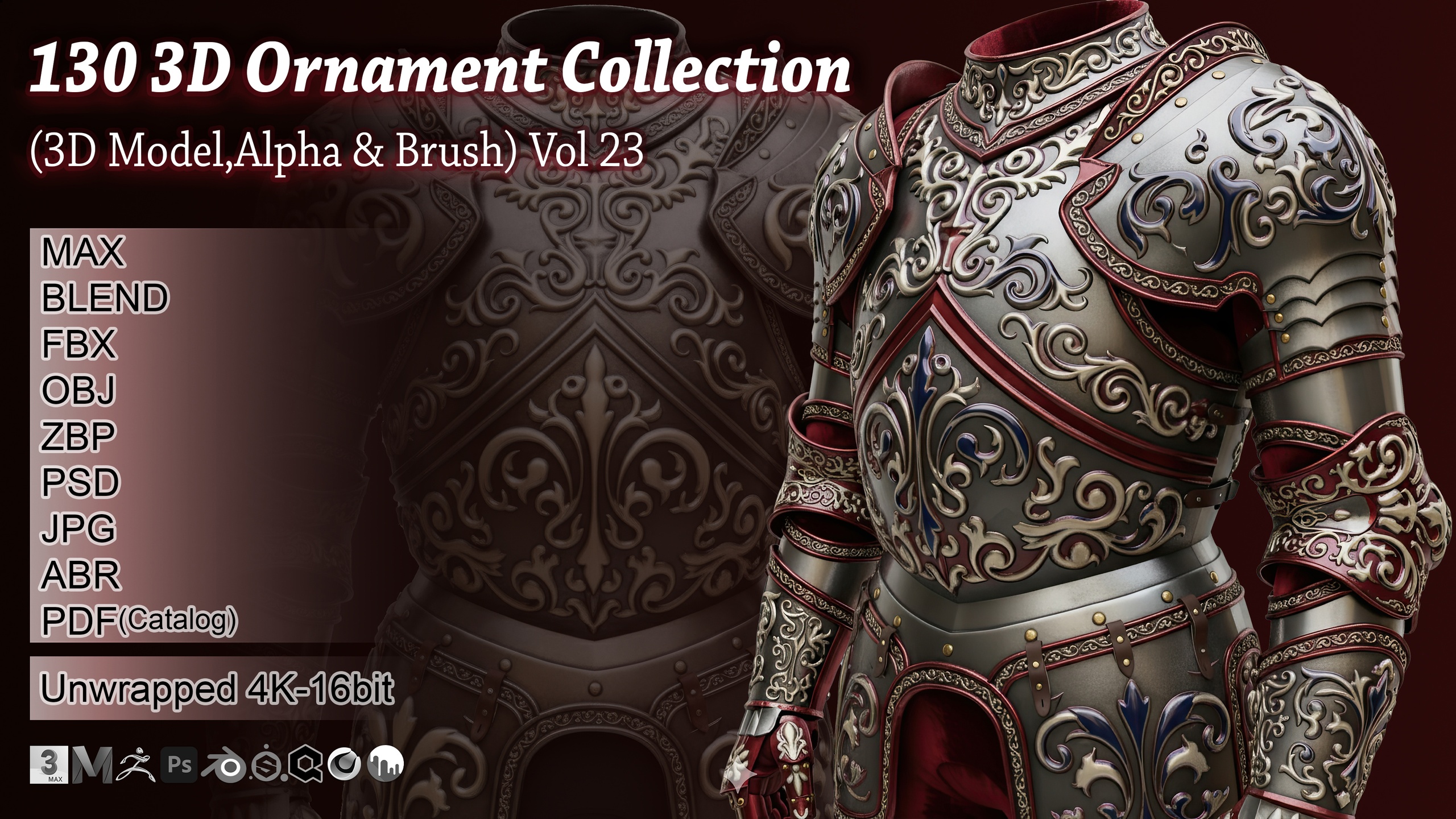 Media 1 for listing 130 3D Ornament Collection Vol. 23