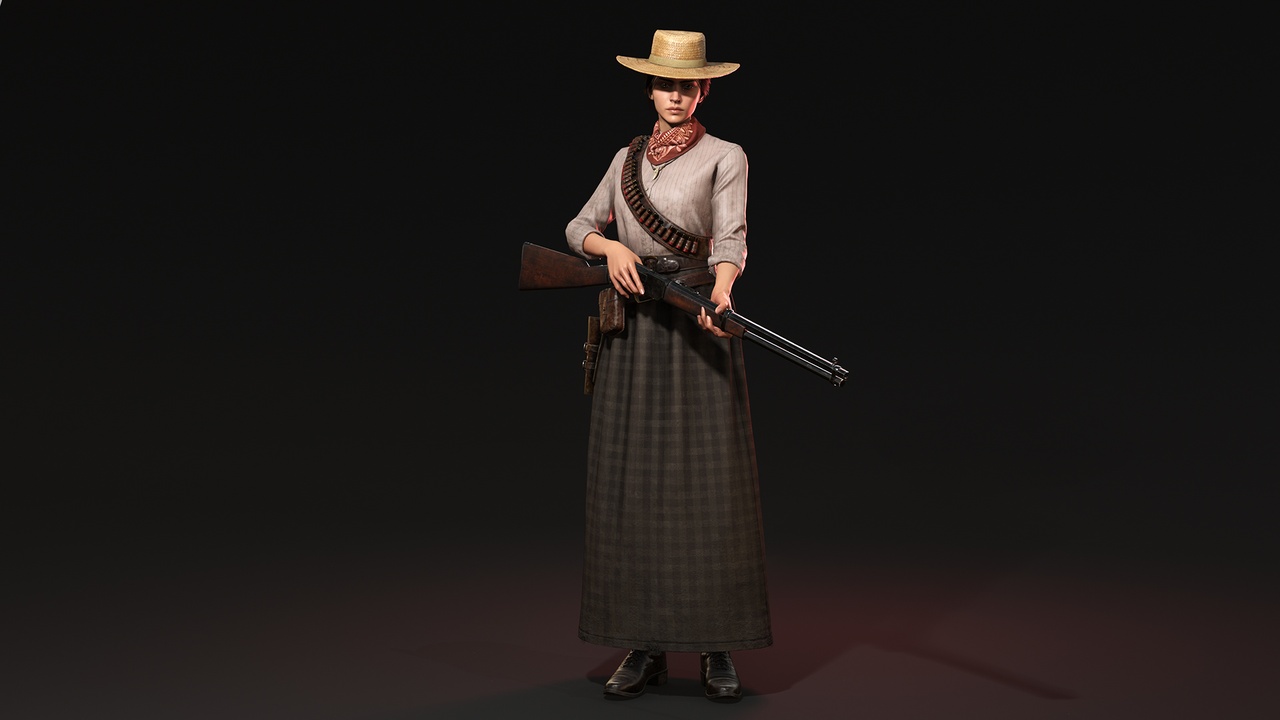 Cowboy Girl 1 - Wild West Western Adventure Survival Survivor Woman Character 제품 등록을 위한 미디어 1개