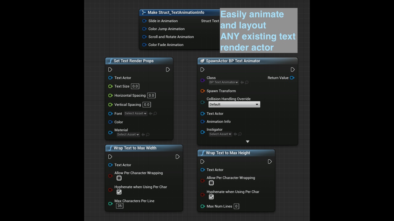 Media 1 for listing Page Maker - Text Render Actor Animation & Layout Tool