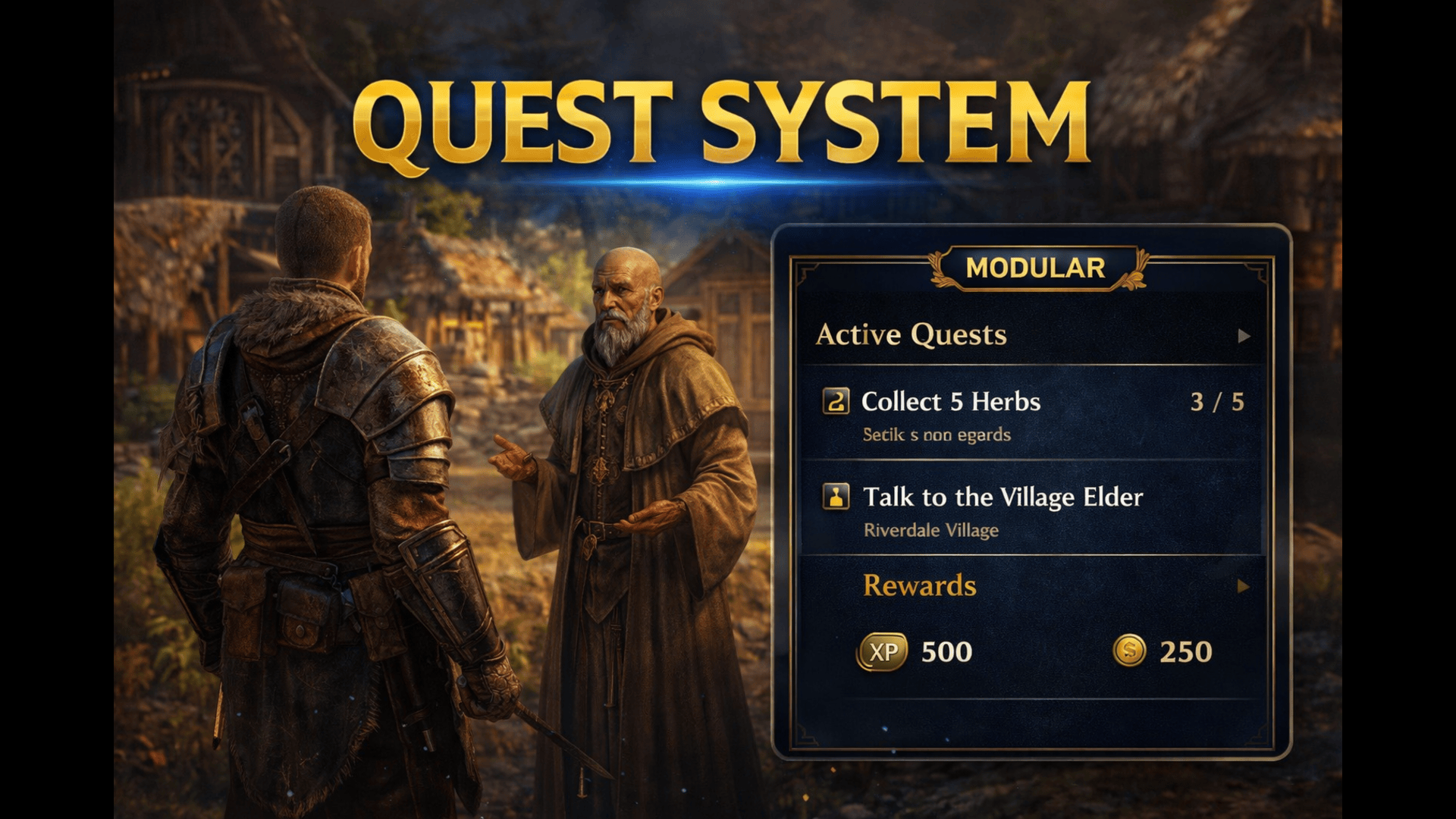 Modular Quest System (Save + Dialogue + Multiplayer Ready) | Fab