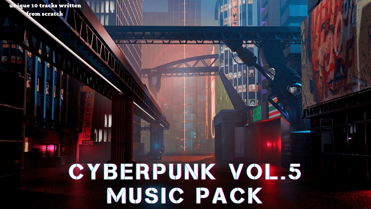商品 CyberPunk Music Pack Vol 5 [10 tracks for game or trailers] 的媒体 1