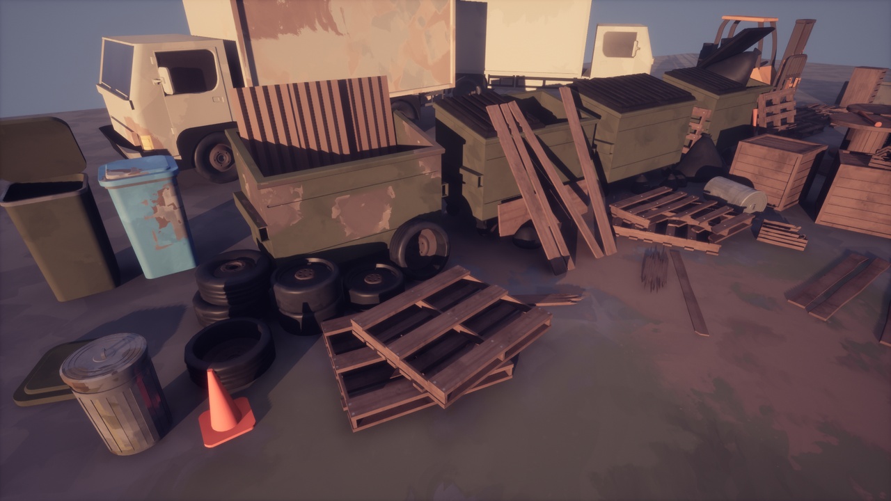 Media 1 for listing Textured Lowpoly - Industrial Props