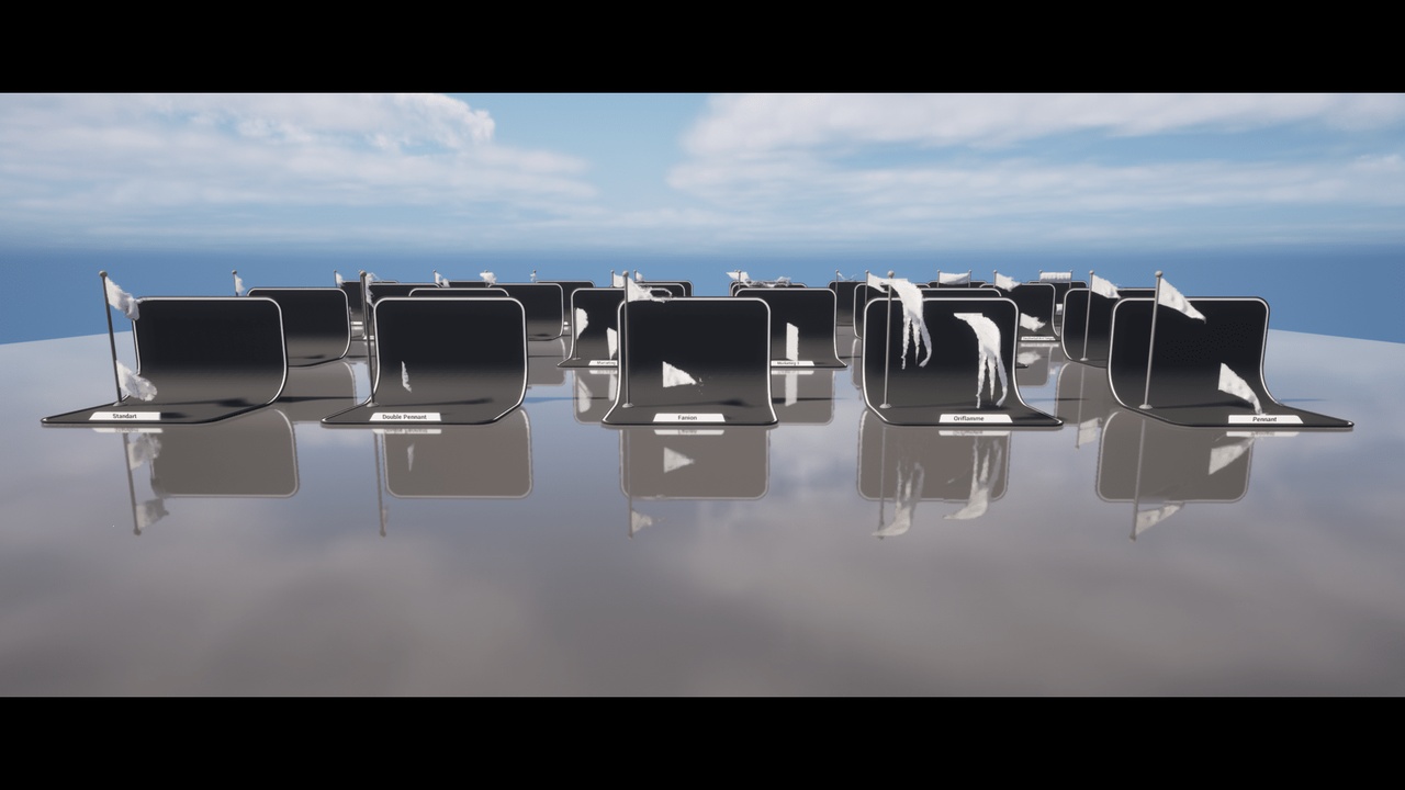 Media 1 for listing FLAGS Types Cloth Animations (25 Types)