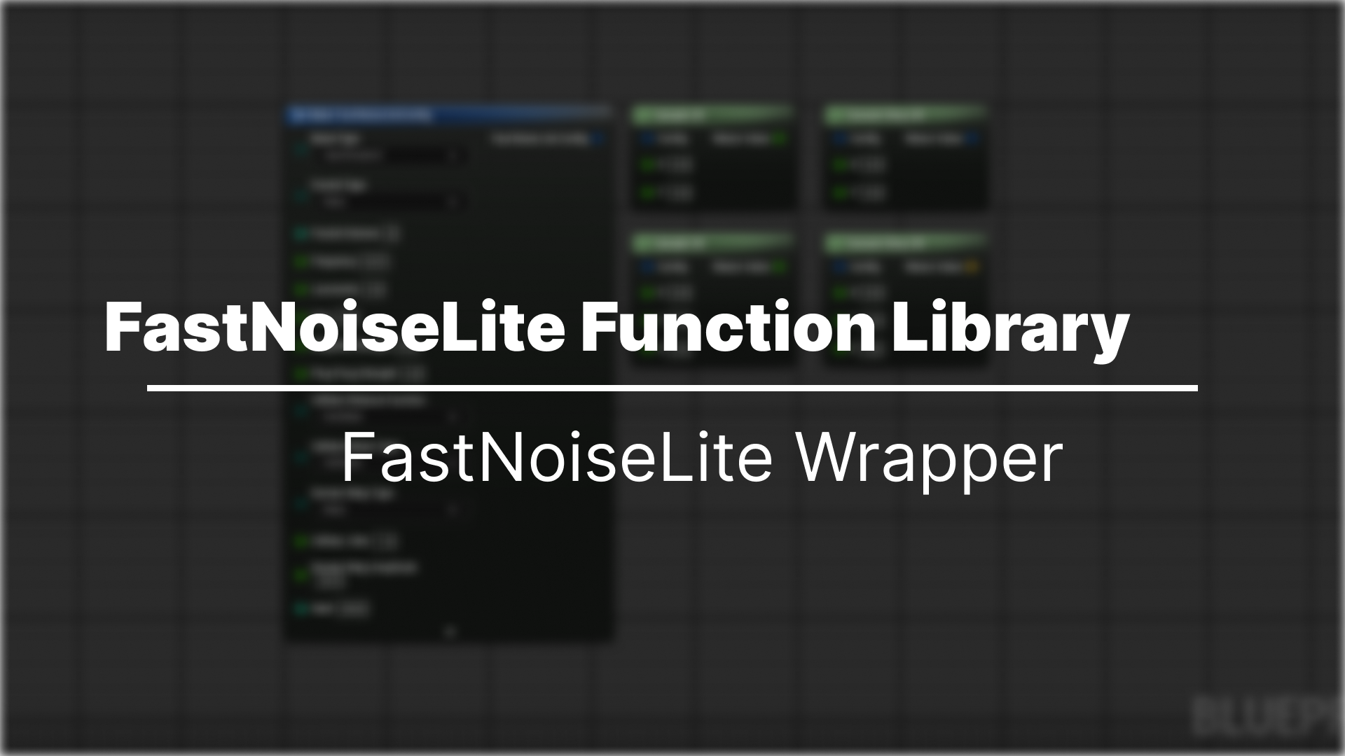 FastNoiseLite - Function Library | Fab