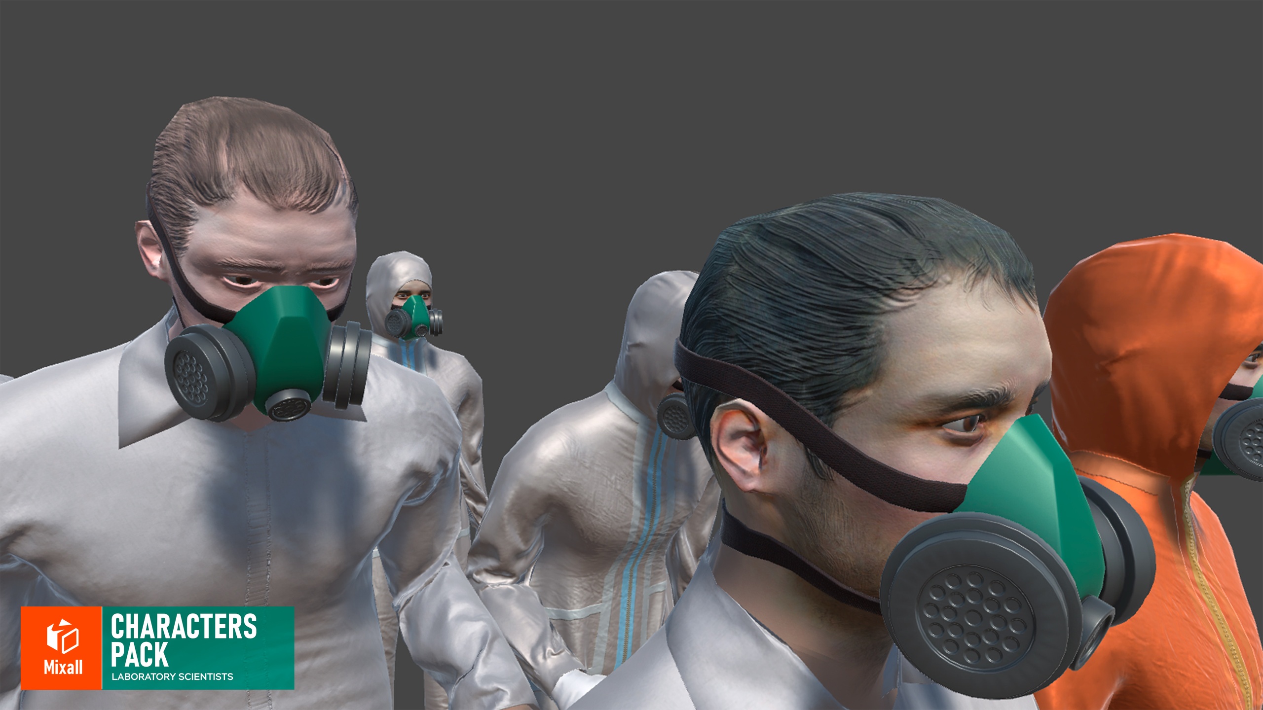 Media 1 for listing Characters pack - laboratory scientists