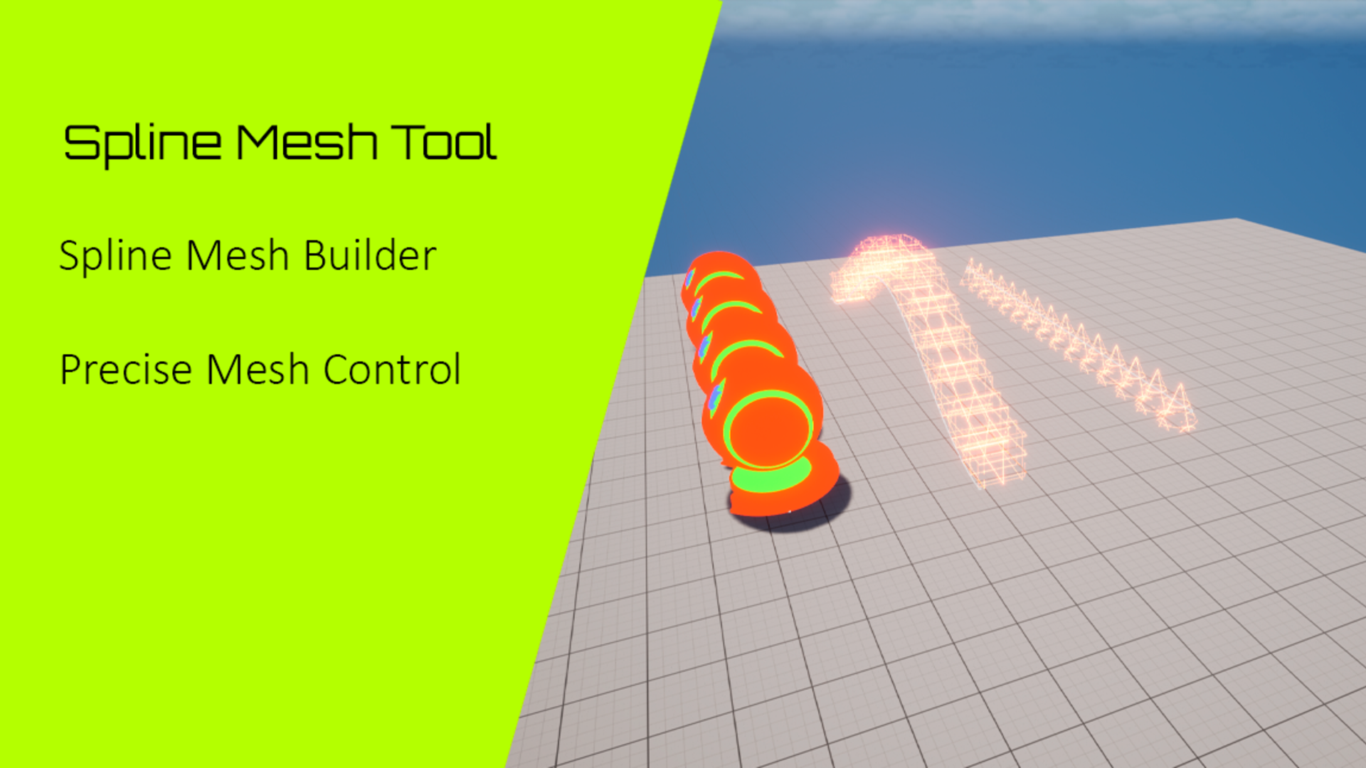 Spline Mesh Tool – Modular Path Builder | Fab