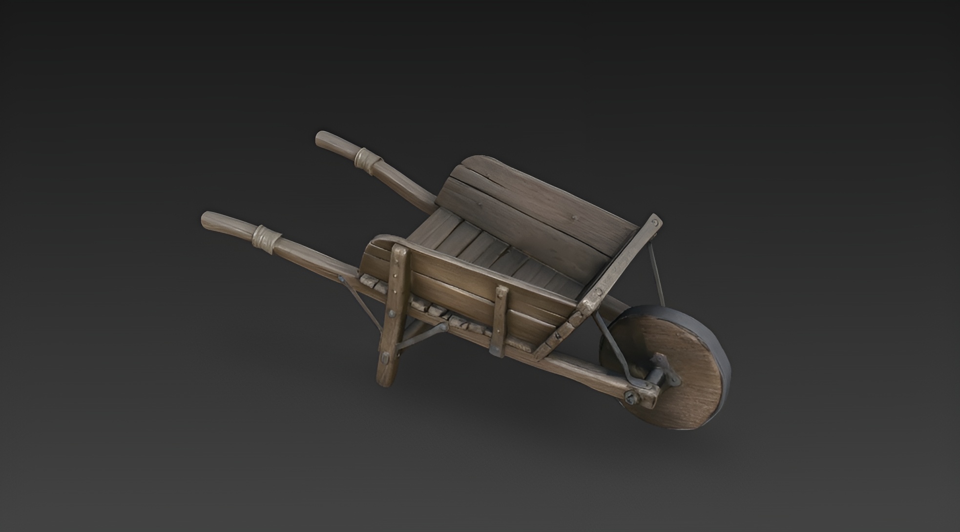 Medieval Wooden Wheelbarrow (4K PBR) | Fab