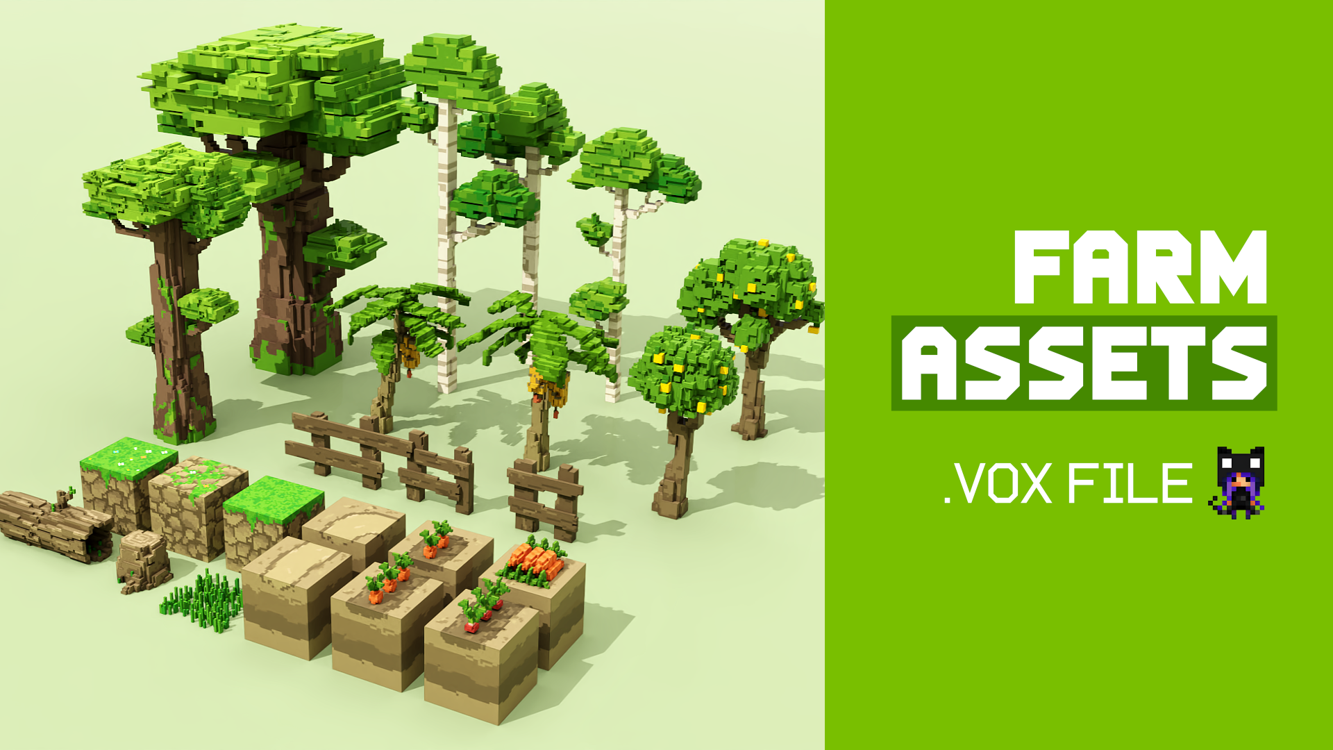 VOXEL ART | FARM ASSETS | Fab